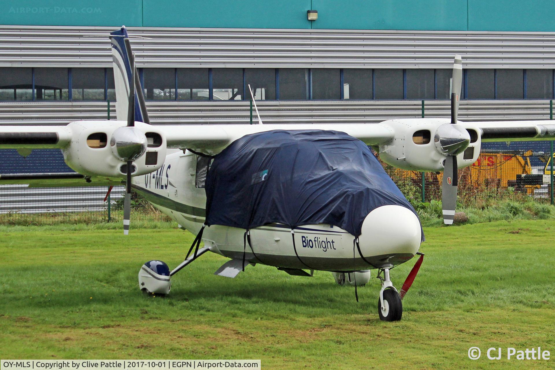 OY-MLS, 2017 Vulcanair P-68C C/N 501, Parked at Dundee