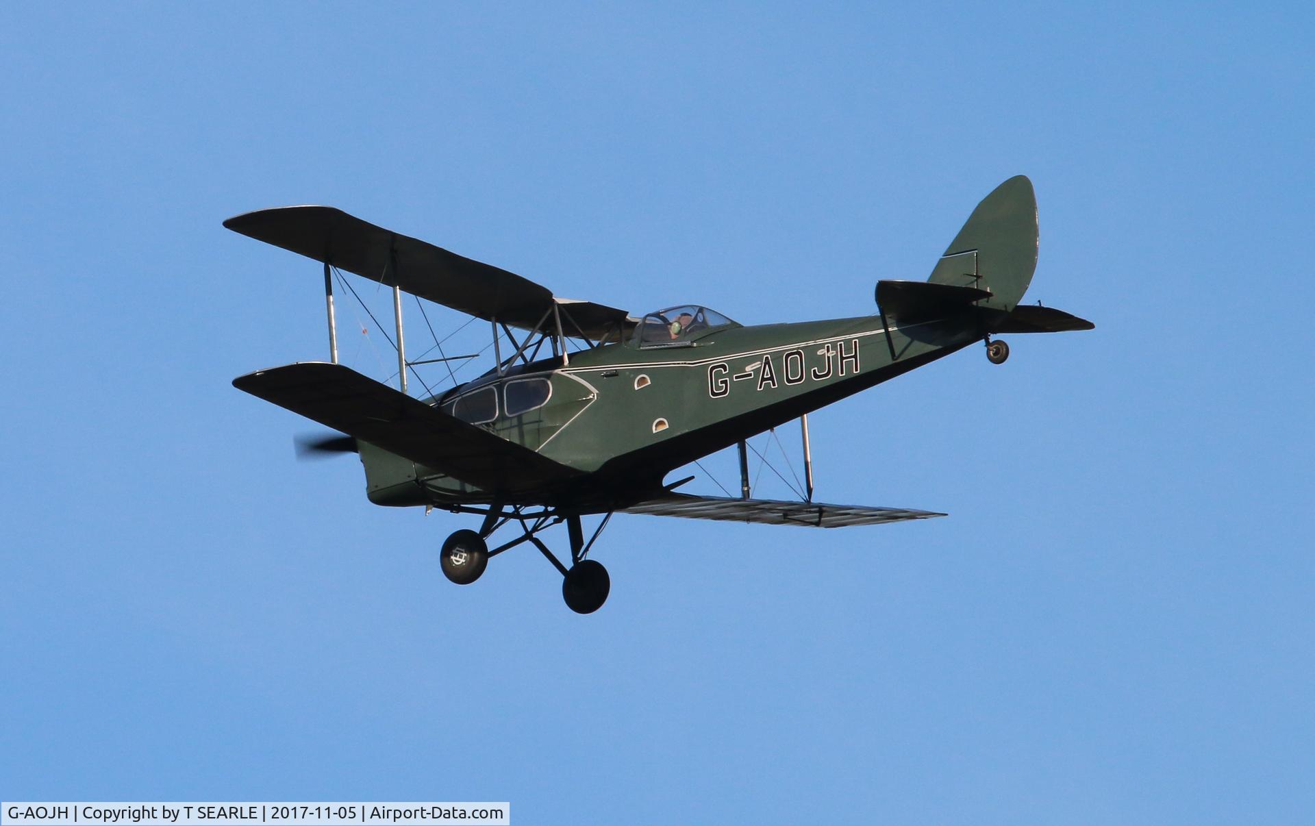 G-AOJH, 1947 De Havilland DH.83C Fox Moth C/N FM.42, Flew over March Sunday 5th November.