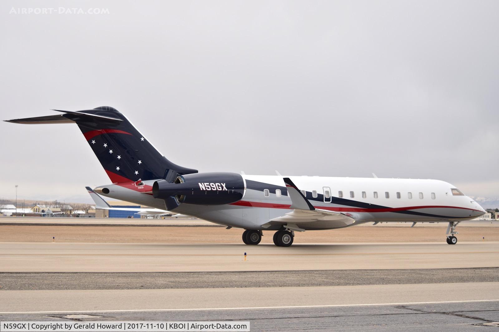 N59GX, 2000 Bombardier BD-700-1A10 Global Express C/N 9059, Taxiing on Alpha.
