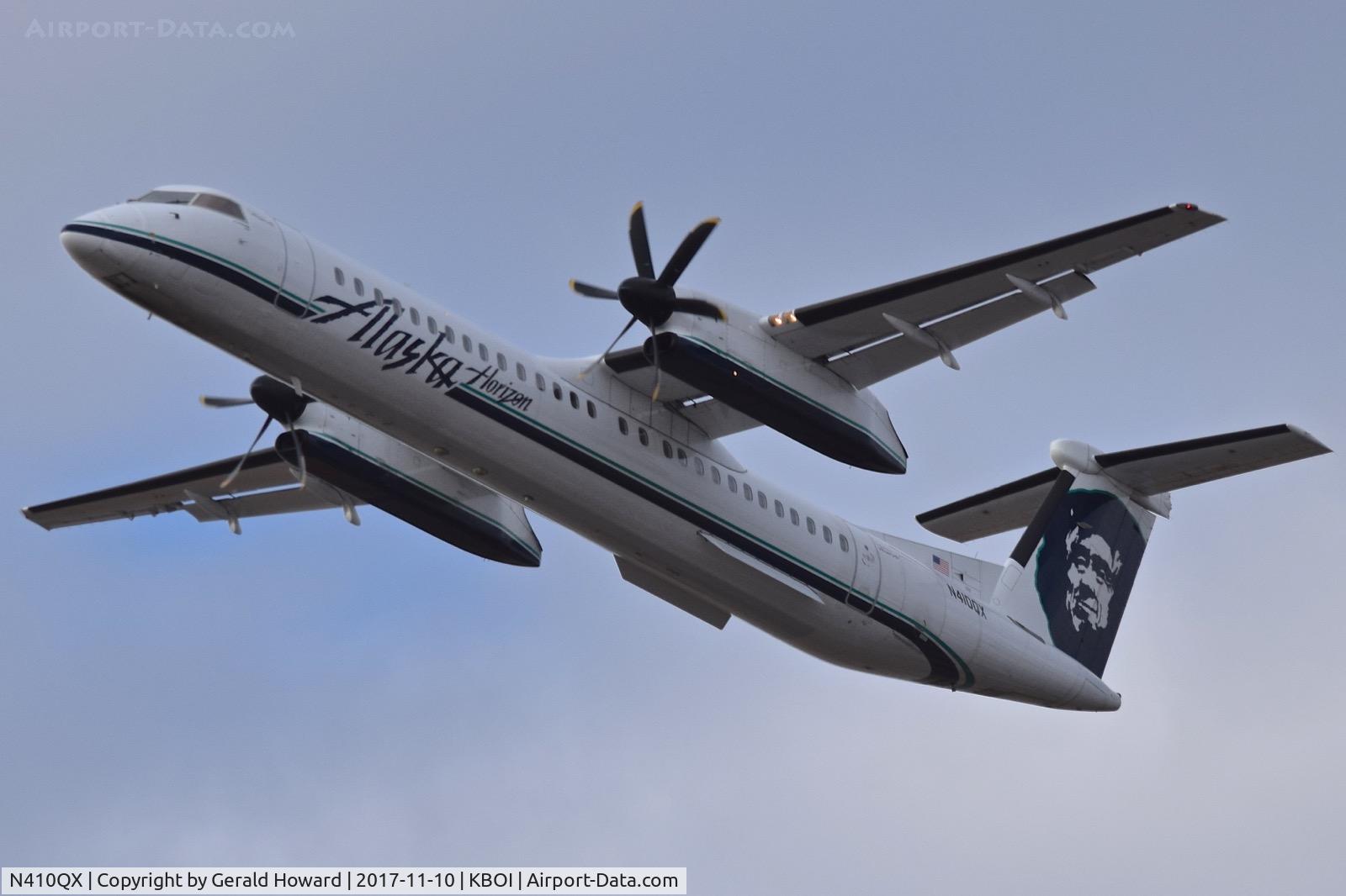 N410QX, 2001 Bombardier DHC-8-402 Dash 8 C/N 4053, Departure from RWY 10L.
