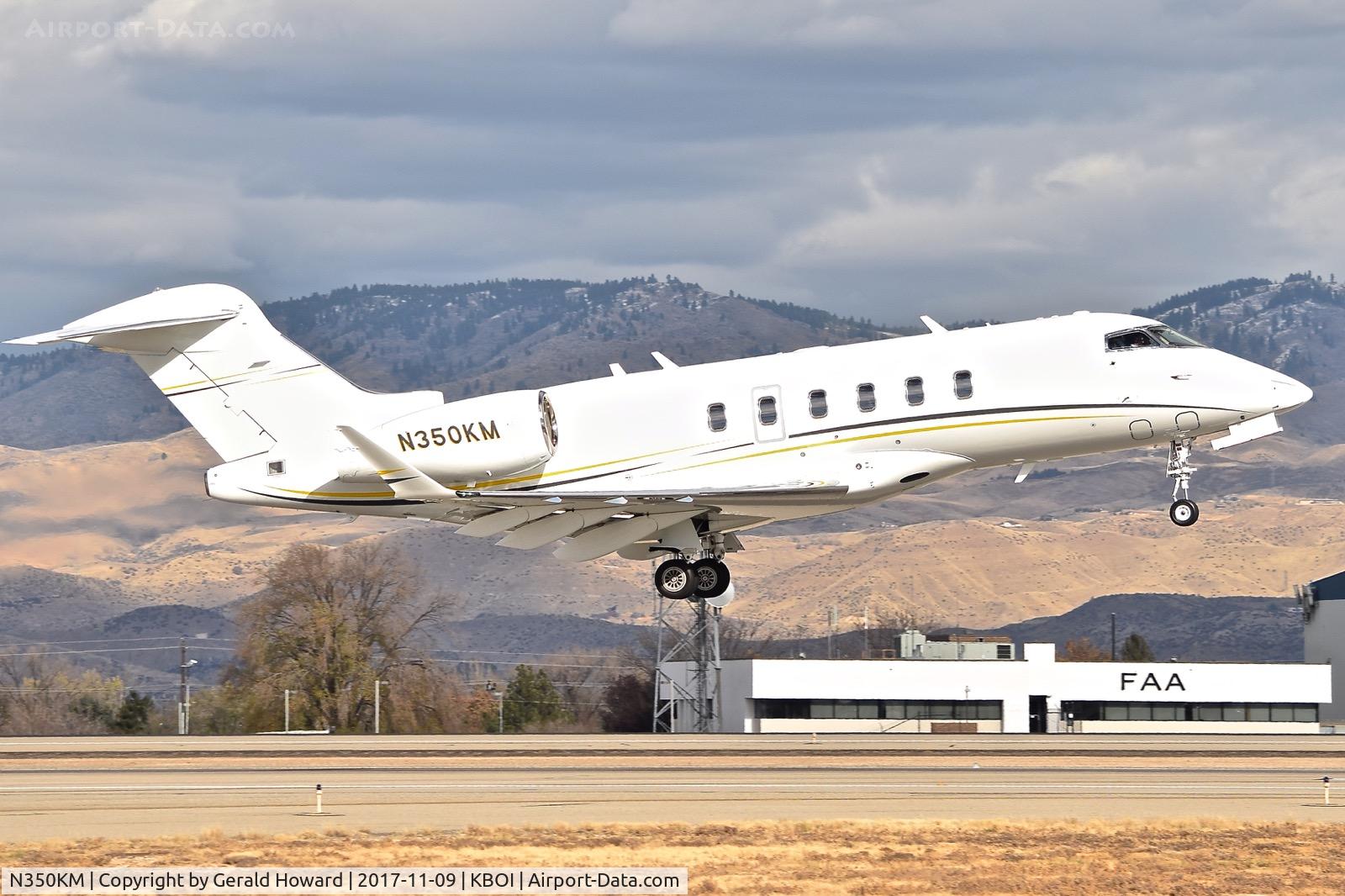 N350KM, 2014 Bombardier Challenger 300 (BD-100-1A10) C/N 20505, Departure from RWY 10R.