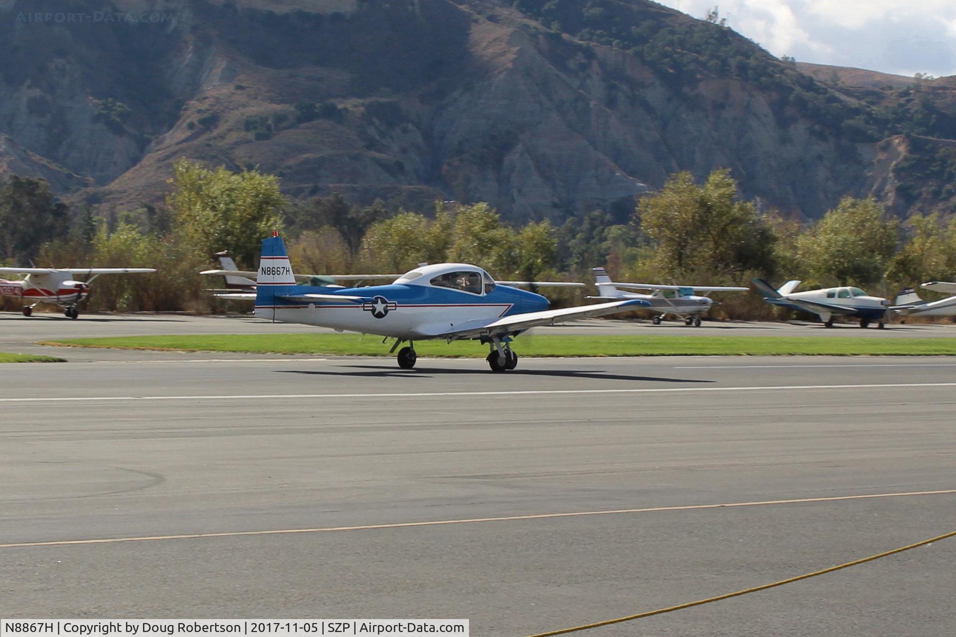 N8867H, 1947 North American Navion C/N NAV-4-867, 1947 North American NAVION, Continental IO-520 285 Hp upgrade, landing roll Rwy 22, another Young Eagles flight-very busy day