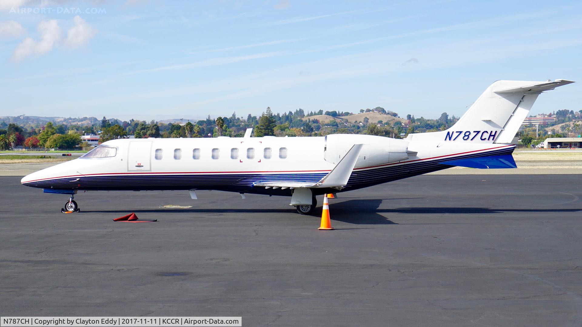 N787CH, 2005 Learjet 45 C/N 45-266, Buchanan Field Concord California 2017.