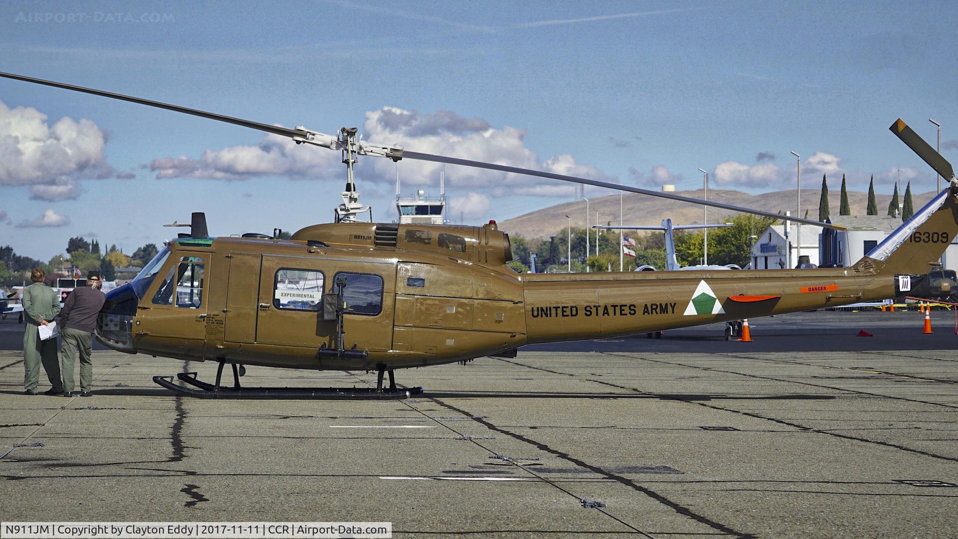 N911JM, 1965 Bell UH-1H C/N 65-09870, Buchanan Field Concord California 2017.