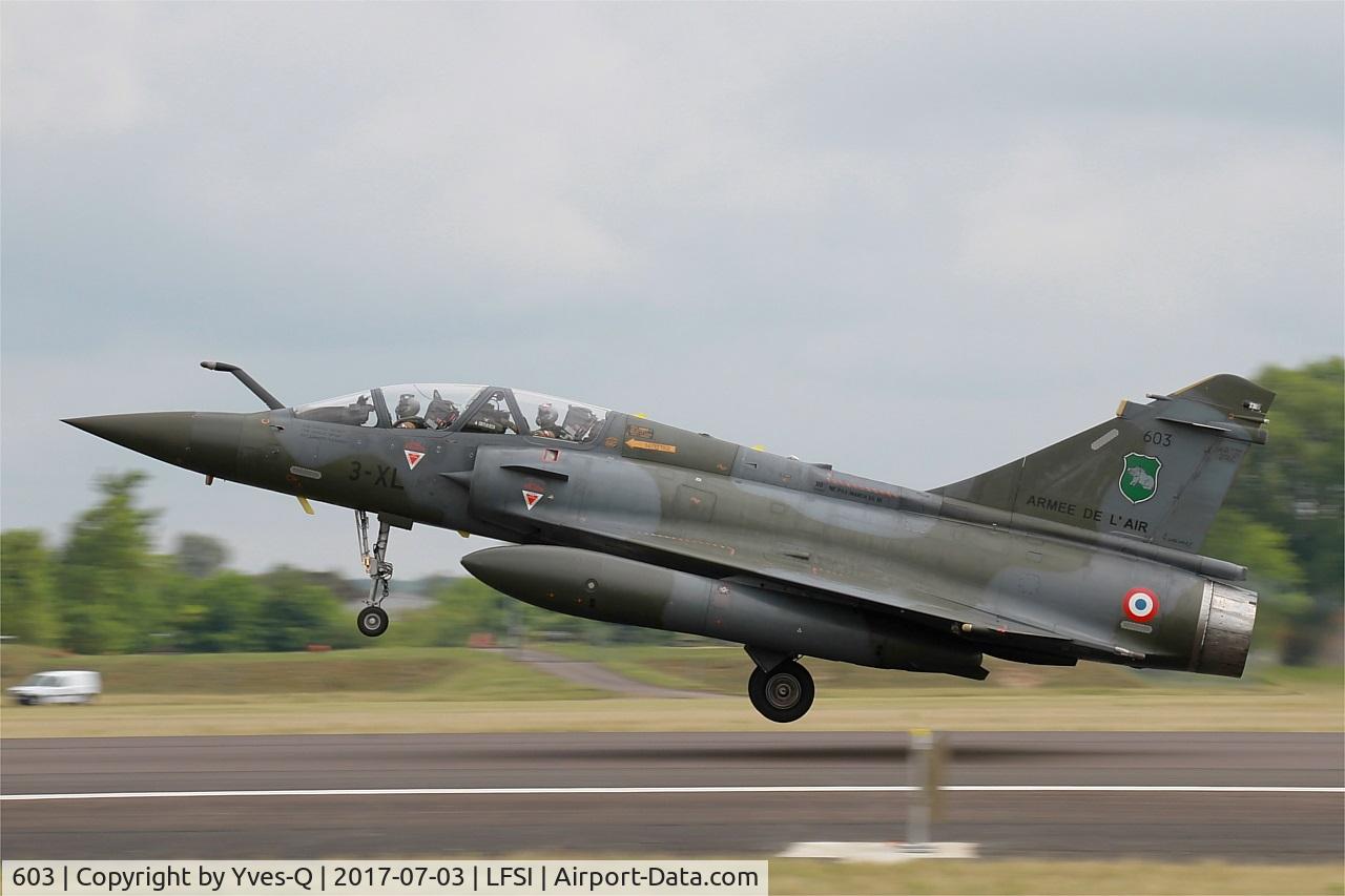 603, Dassault Mirage 2000D C/N 394, Dassault Mirage 2000D, Take off rwy 29, St Dizier-Robinson Air Base 113 (LFSI) Open day 2017