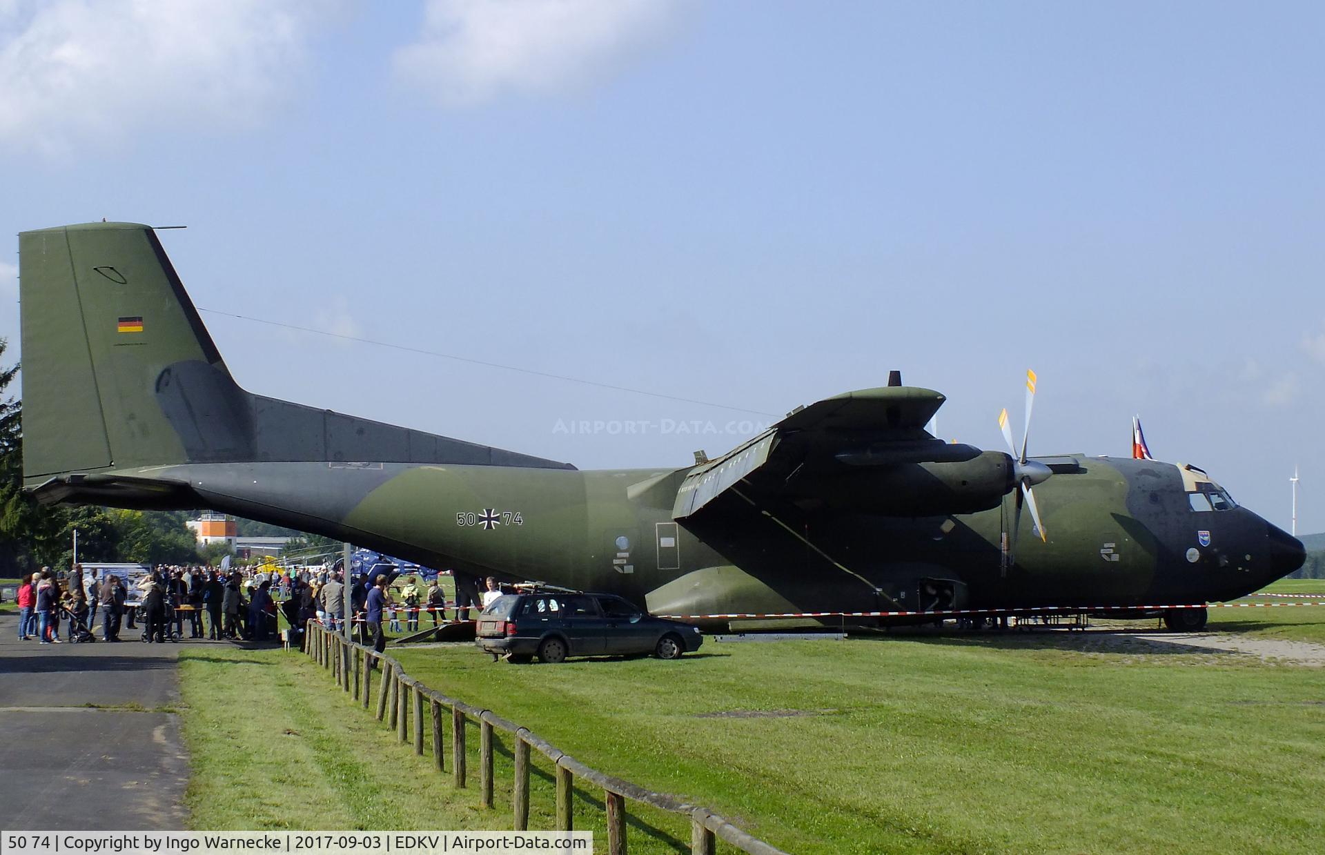 50 74, Transall C-160D C/N D111, Transall C-160D of the Luftwaffe (German Air Force) at the Dahlemer Binz 60th jubilee airfield display