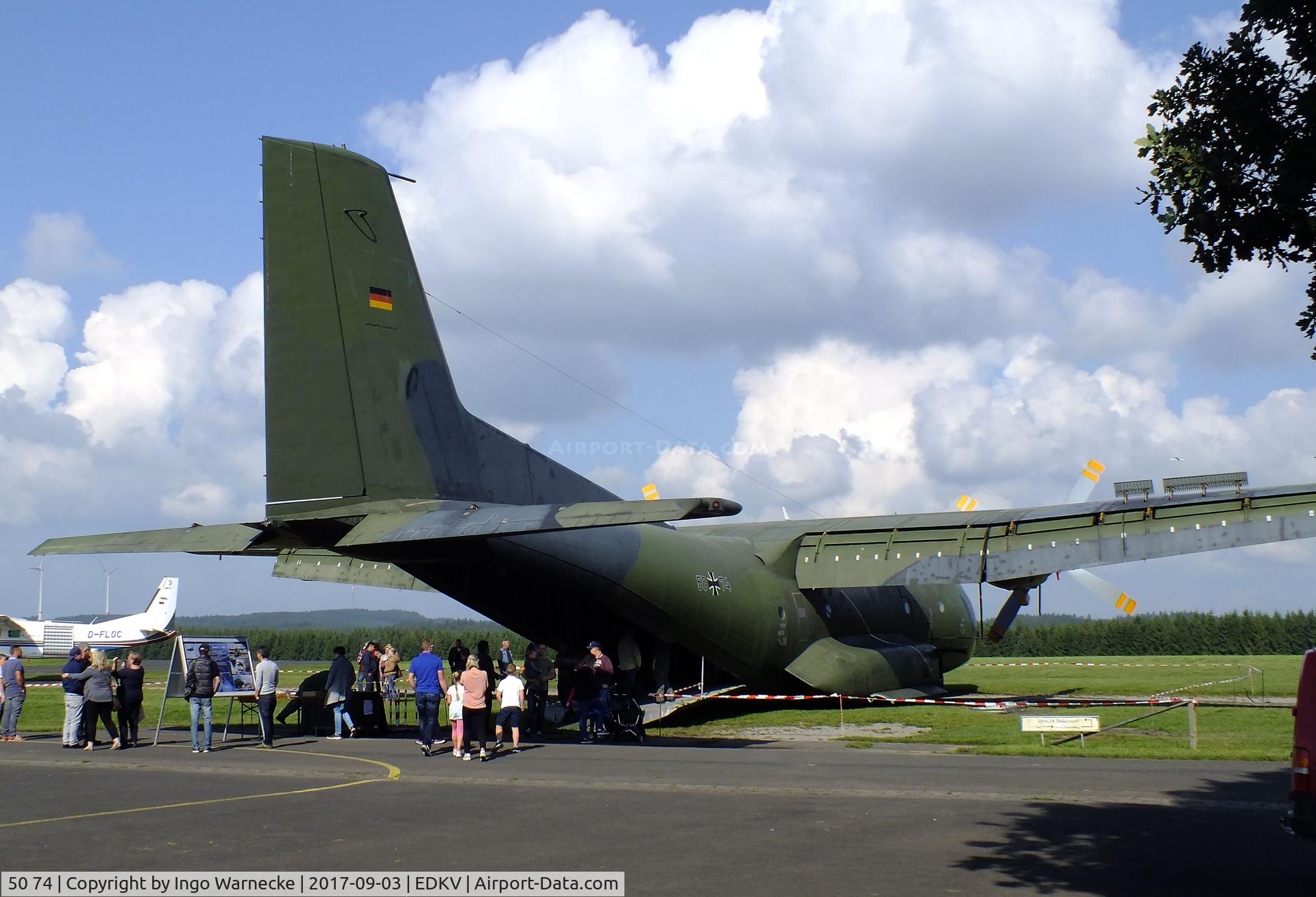50 74, Transall C-160D C/N D111, Transall C-160D of the Luftwaffe (German Air Force) at the Dahlemer Binz 60th jubilee airfield display