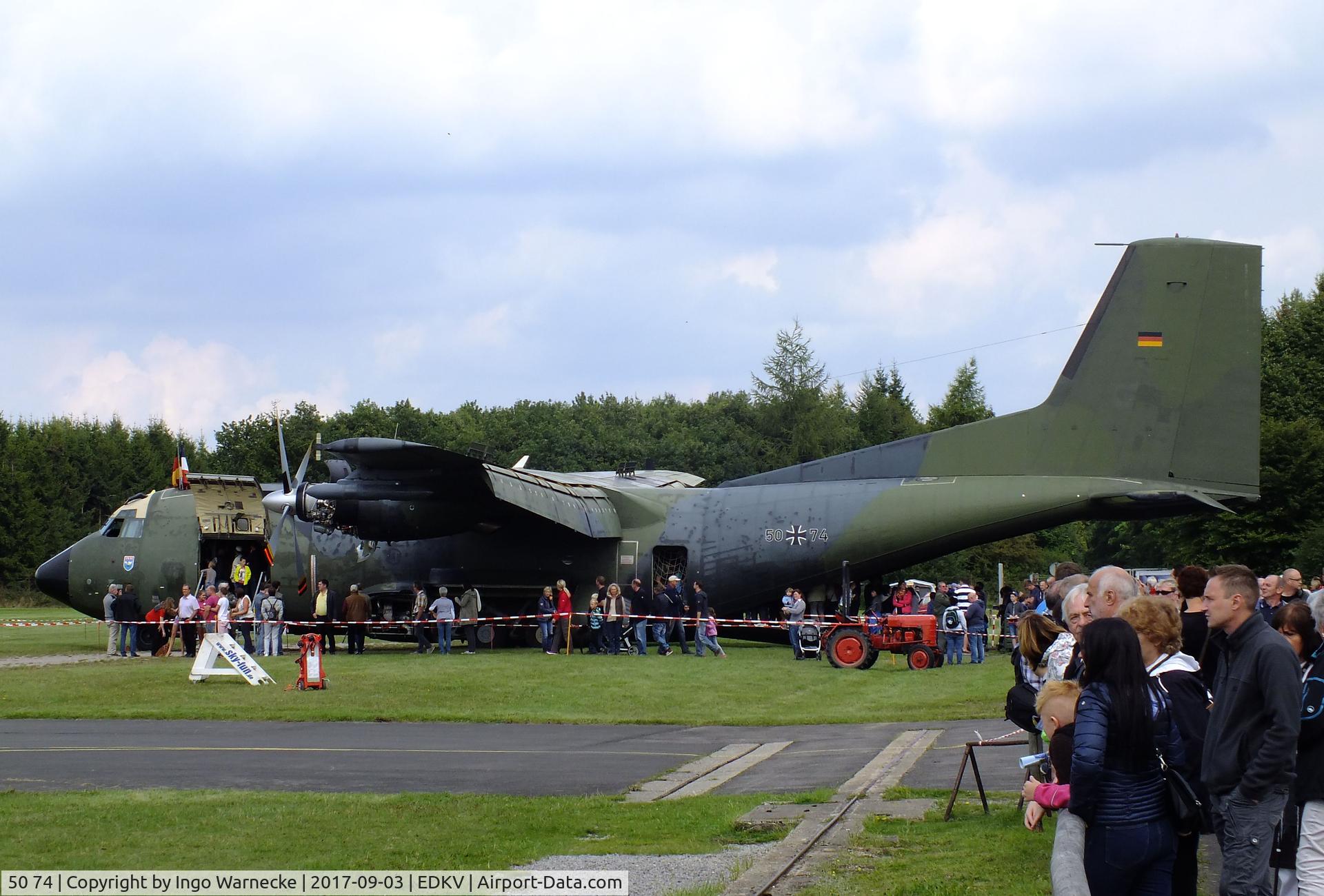 50 74, Transall C-160D C/N D111, Transall C-160D of the Luftwaffe (German Air Force) at the Dahlemer Binz 60th jubilee airfield display