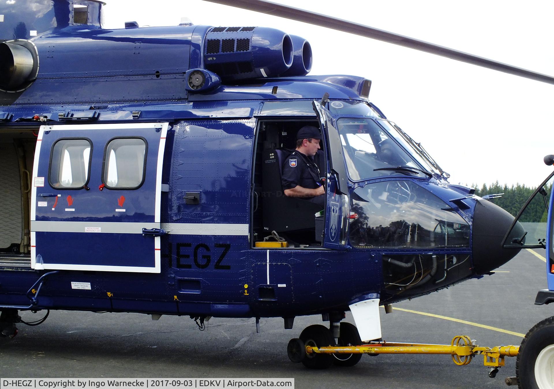 D-HEGZ, Aerospatiale AS-332L-1 Super Puma C/N 2706, Aerospatiale AS.332L-1 Super Puma of the Bundespolizei at the Dahlemer Binz 60th jubilee airfield display