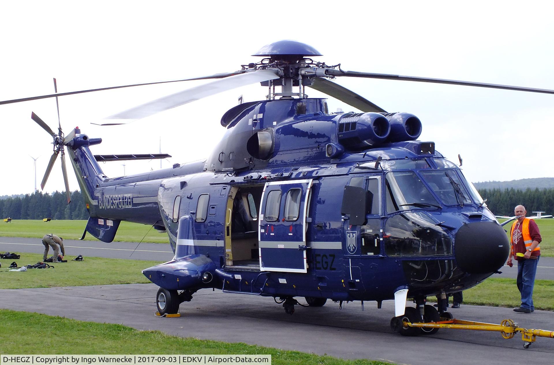 D-HEGZ, Aerospatiale AS-332L-1 Super Puma C/N 2706, Aerospatiale AS.332L-1 Super Puma of the Bundespolizei at the Dahlemer Binz 60th jubilee airfield display