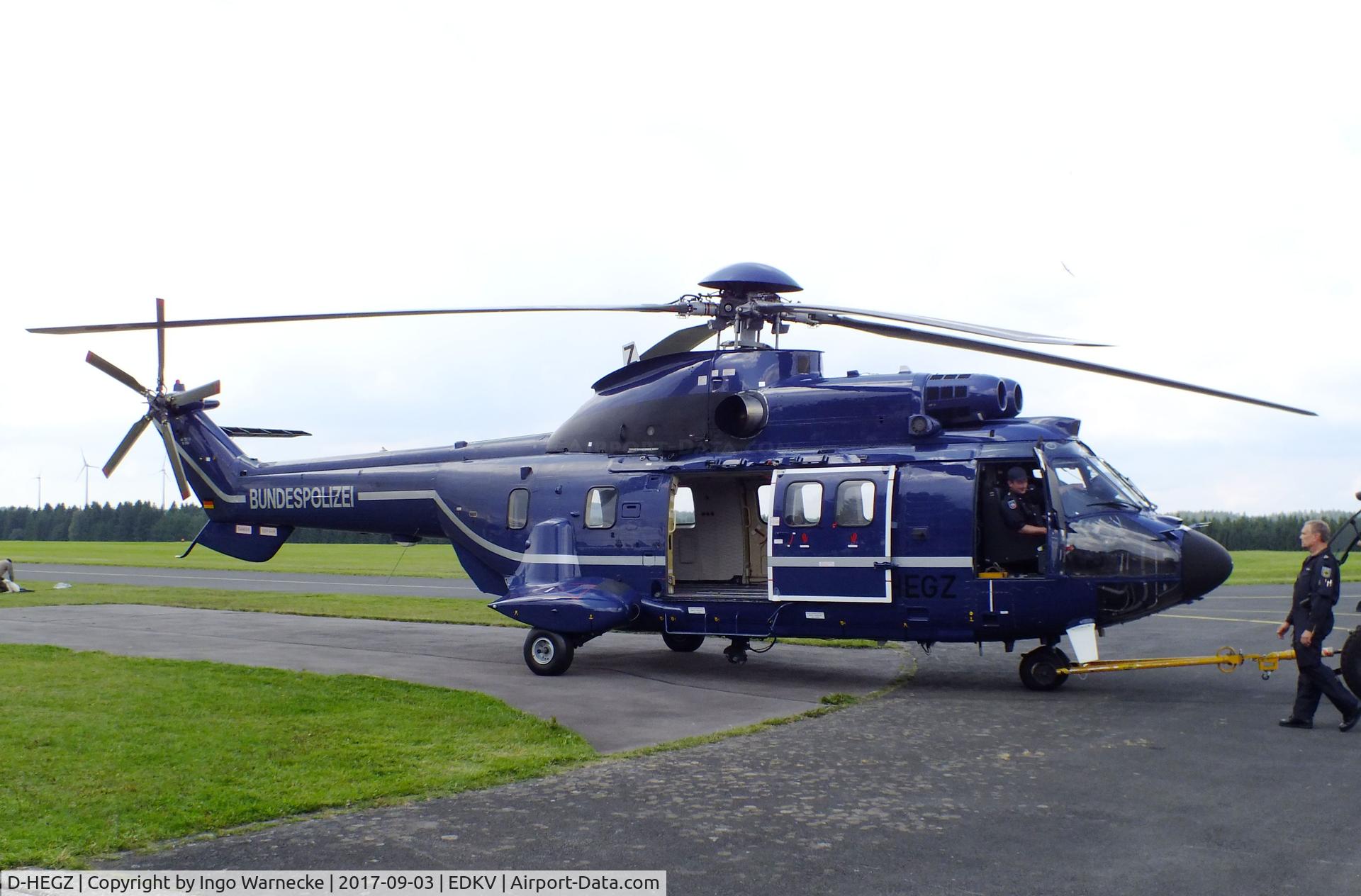 D-HEGZ, Aerospatiale AS-332L-1 Super Puma C/N 2706, Aerospatiale AS.332L-1 Super Puma of the Bundespolizei at the Dahlemer Binz 60th jubilee airfield display