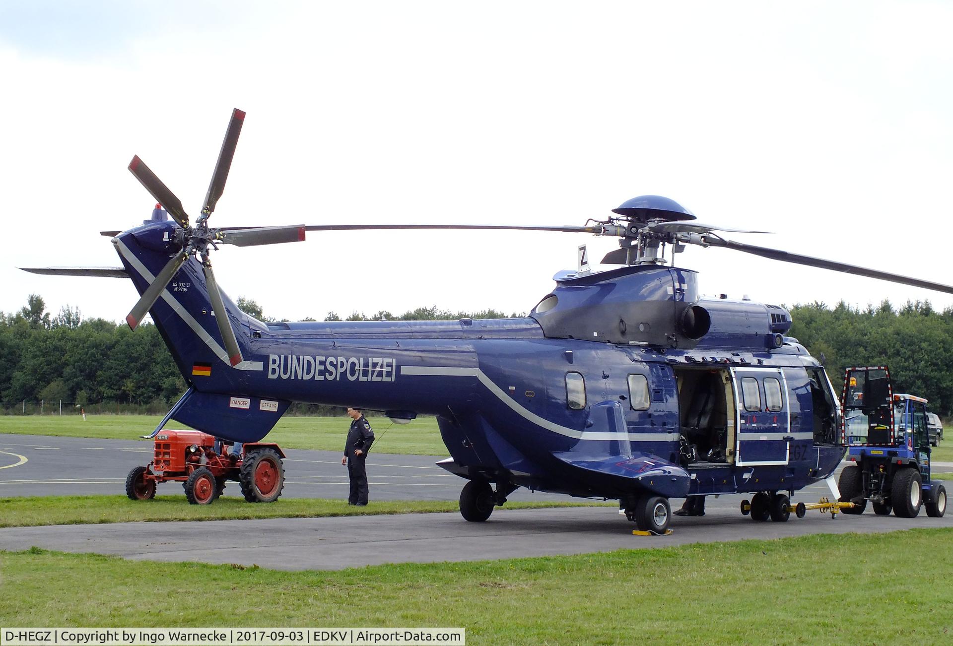 D-HEGZ, Aerospatiale AS-332L-1 Super Puma C/N 2706, Aerospatiale AS.332L-1 Super Puma of the Bundespolizei at the Dahlemer Binz 60th jubilee airfield display