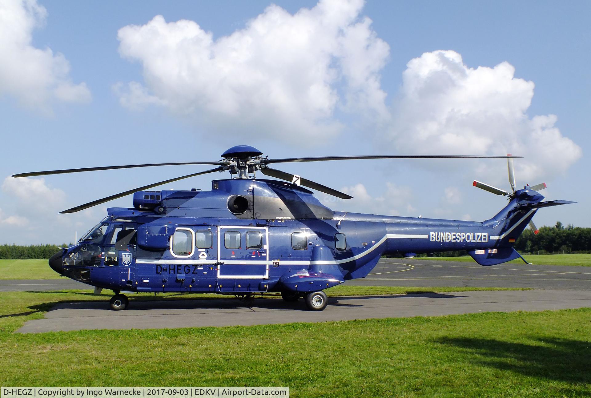 D-HEGZ, Aerospatiale AS-332L-1 Super Puma C/N 2706, Aerospatiale AS.332L-1 Super Puma of the Bundespolizei at the Dahlemer Binz 60th jubilee airfield display
