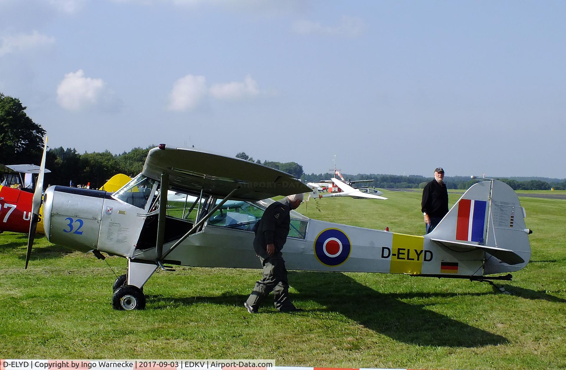 D-ELYD, 1950 Taylorcraft J Auster 5 C/N 1790, Taylorcraft J Auster 5 at the Dahlemer Binz 60th jubilee airfield display