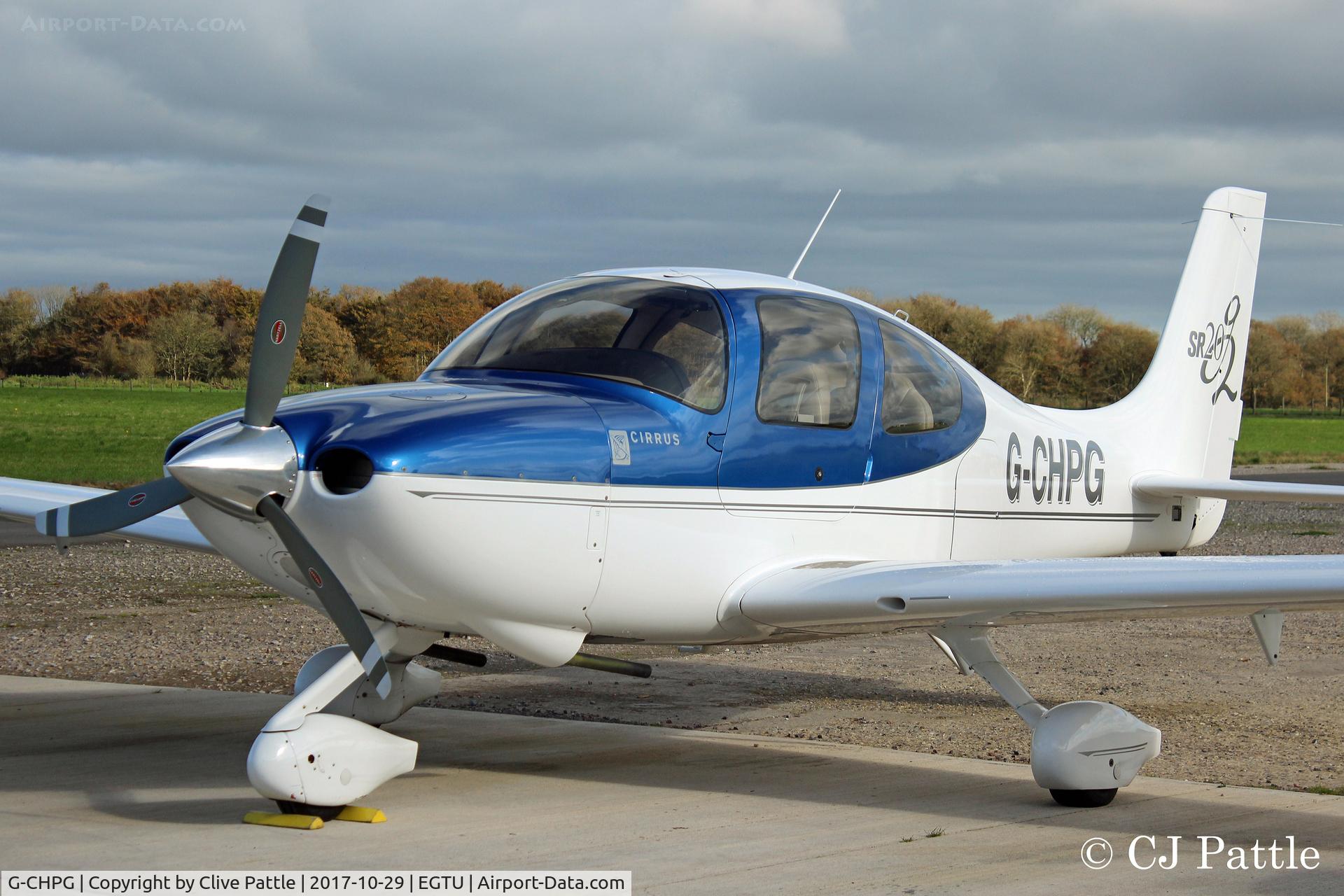 G-CHPG, 2006 Cirrus SR20 C/N 1636, Parked at Dunkeswell