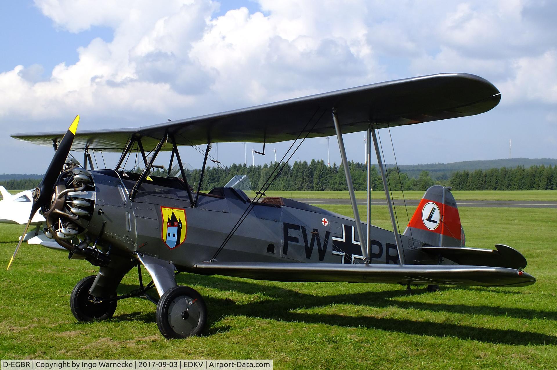 D-EGBR, 1940 Focke-Wulf Fw 44J Stieglitz C/N 2906, Focke-Wulf Fw 44J Stieglitz at the Dahlemer Binz 60th jubilee airfield display