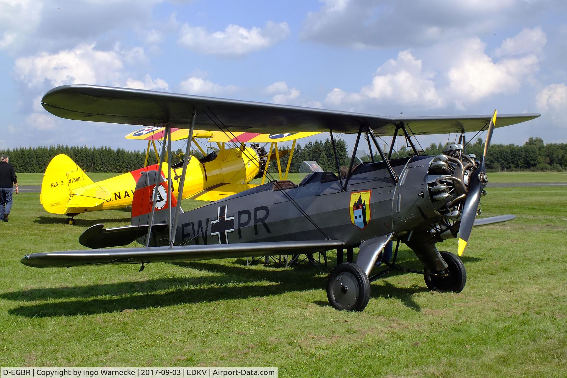 D-EGBR, 1940 Focke-Wulf Fw 44J Stieglitz C/N 2906, Focke-Wulf Fw 44J Stieglitz at the Dahlemer Binz 60th jubilee airfield display