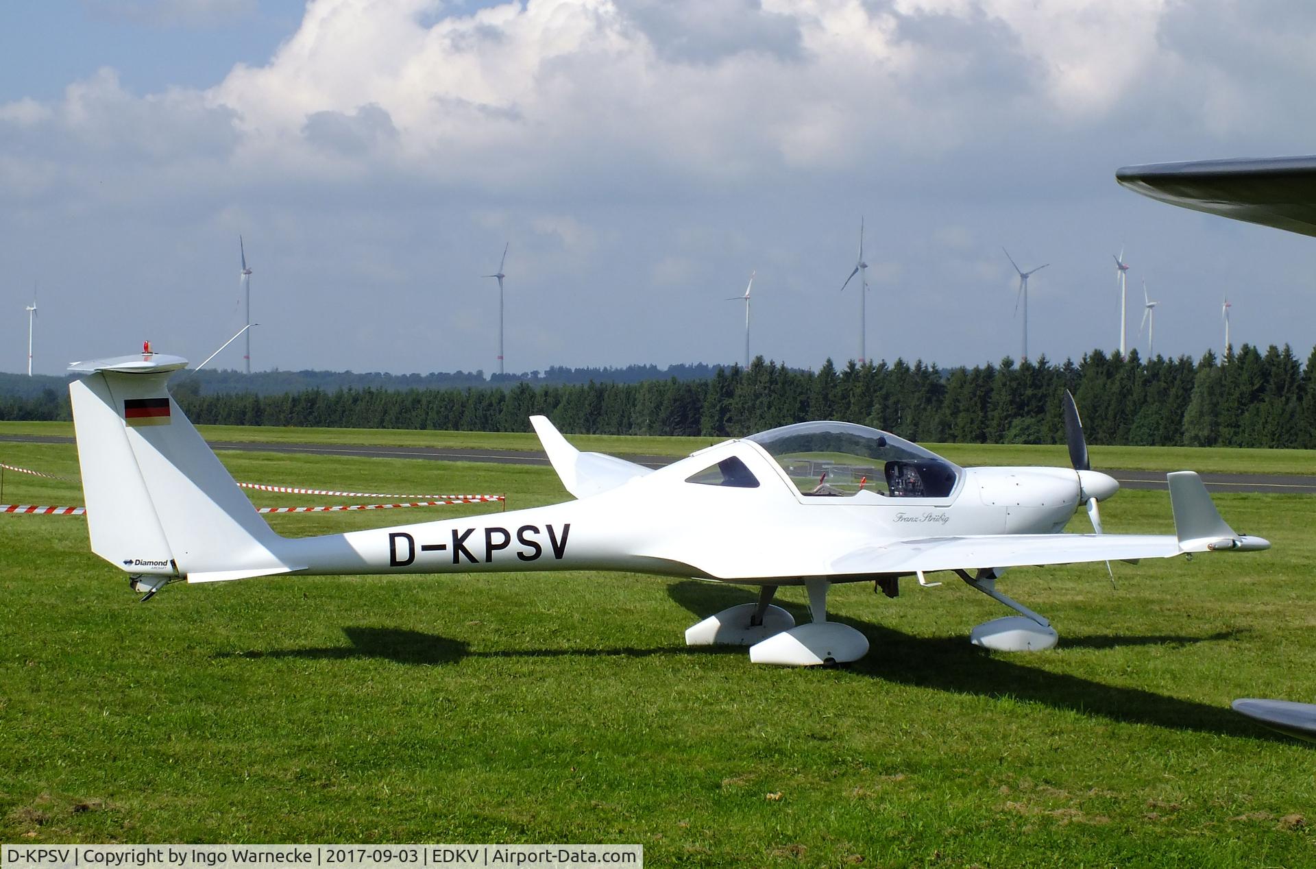 D-KPSV, Diamond HK-36TTC Super Dimona C/N 36820, Diamond HK-36 TTC Super Dimona at the Dahlemer Binz 60th jubilee airfield display