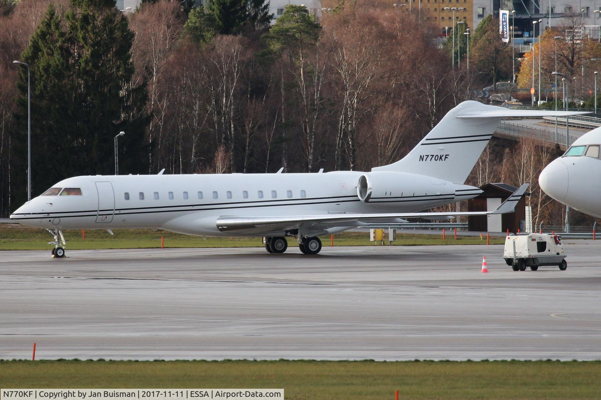 N770KF, 2016 Bombardier BD 700-1A10 Global 6000 C/N 9749, Corporate