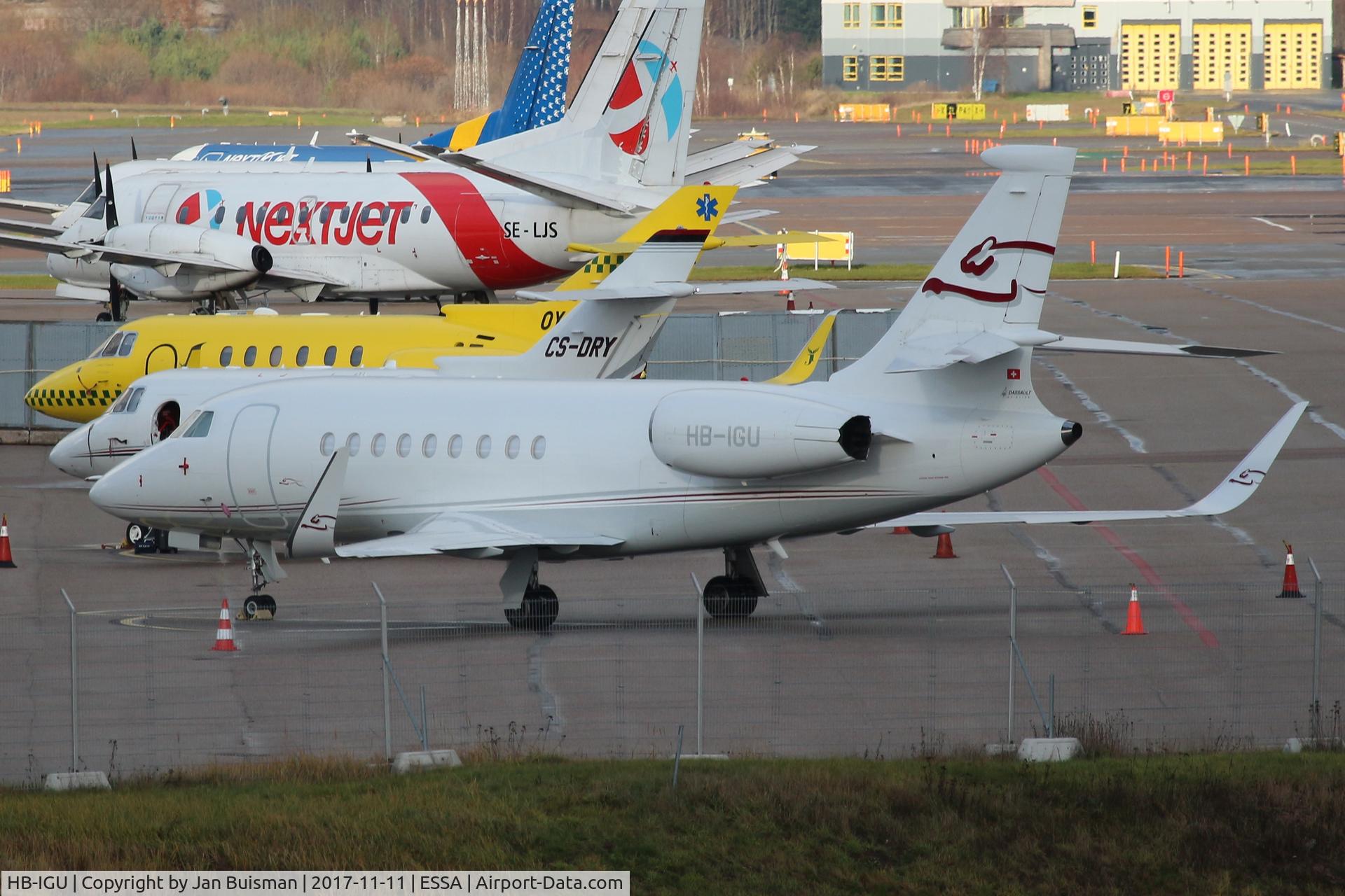 HB-IGU, 2007 Dassault Falcon 2000EX C/N 111, Cat Aviation