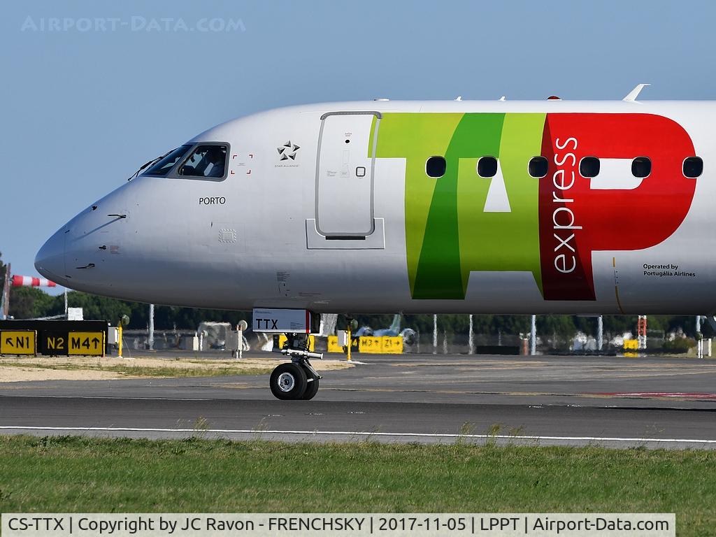 CS-TTX, 2011 Embraer 195LR (ERJ-190-200LR) C/N 19000429, TAP Express TP524 departure to Stuttgart (STR)