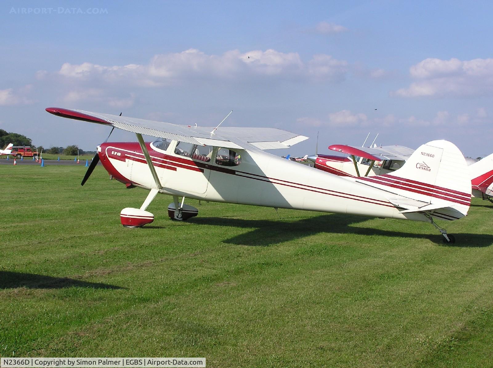 N2366D, 1952 Cessna 170B C/N 20518, Cessna 170 at Turweston
