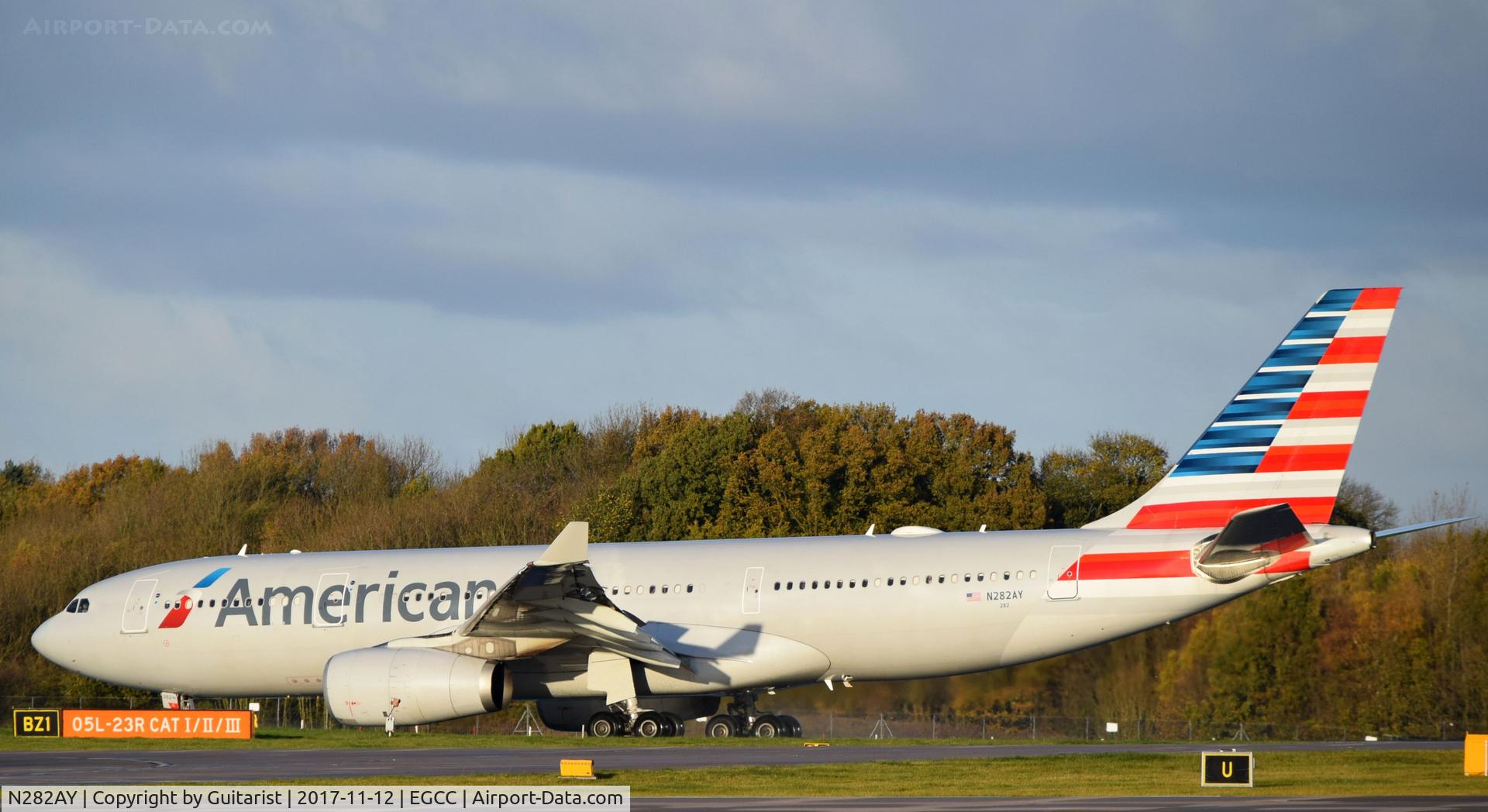 N282AY, 2009 Airbus A330-243 C/N 1069, At Manchester