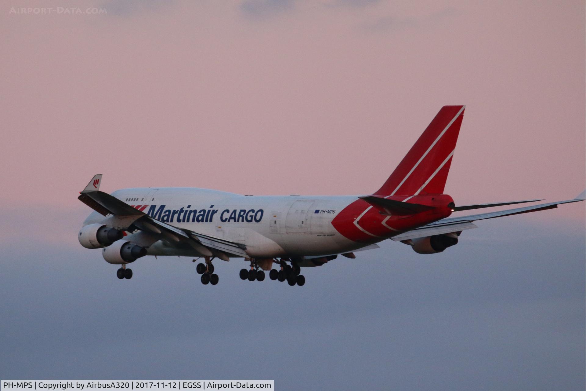 PH-MPS, 1990 Boeing 747-412 C/N 24066, Inbound from Miami on Approach to London Stansted