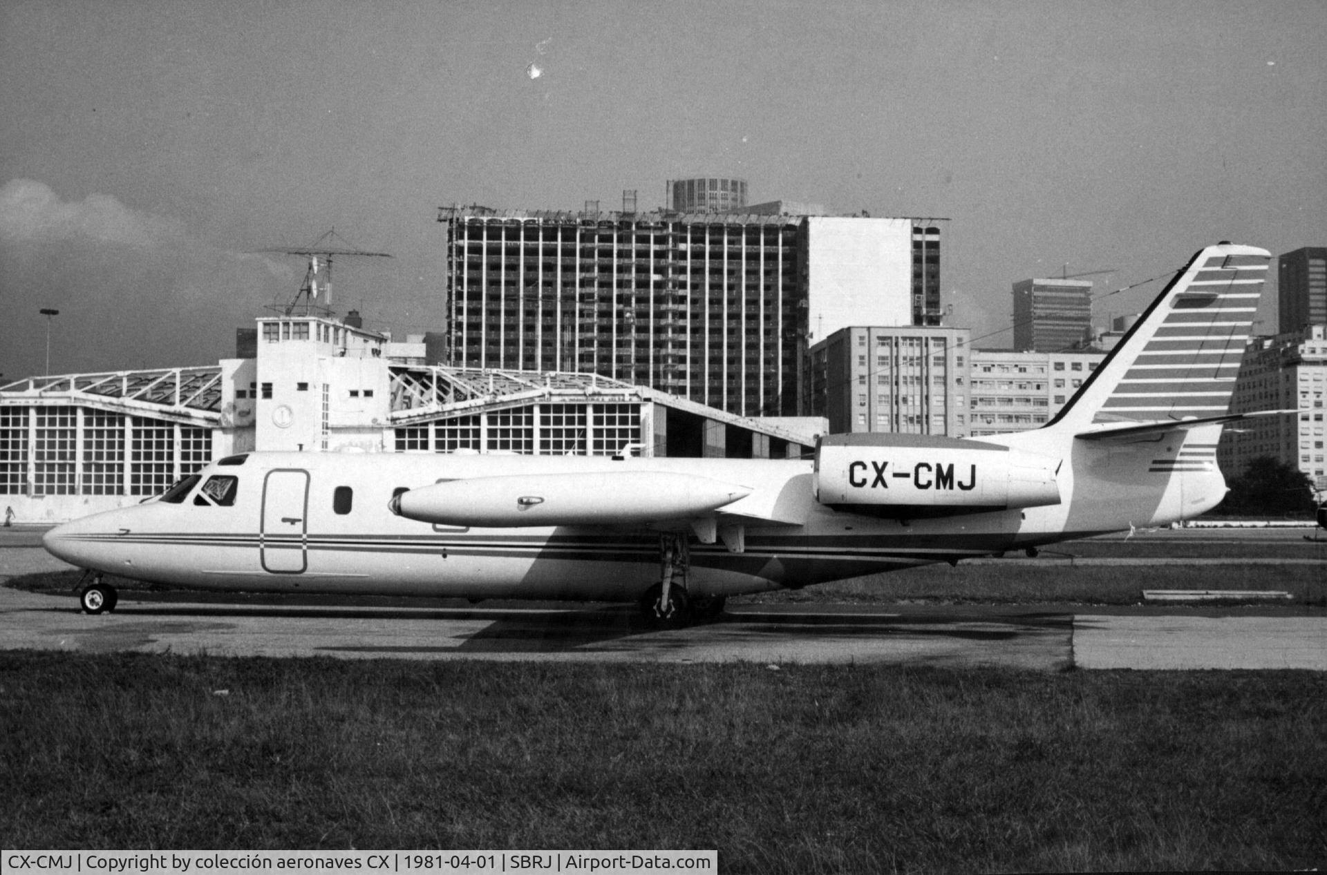 CX-CMJ, 1979 Israel Aircraft Industries IAI-1124 Westwind C/N 251, En el Aeropuerto Santos Dumont (Rio de Janeiro)  abril 1981 (Colección Aeronaves CX)