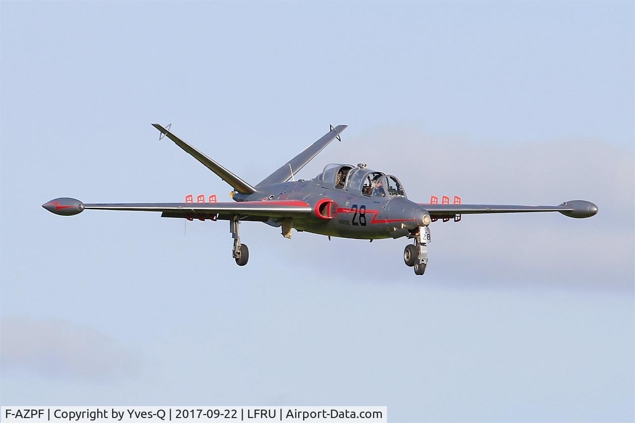 F-AZPF, Fouga CM-175 Zephyr C/N 28, Fouga CM-175 Zephyr, On final rwy 23, Morlaix-Ploujean airport (LFRU-MXN) Air show 2017