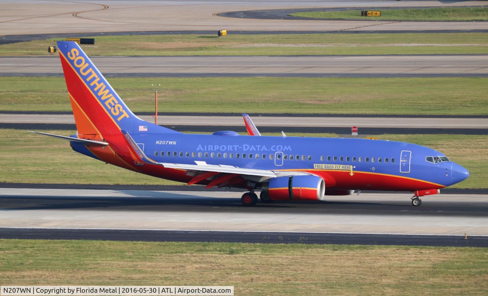 N207WN, 2005 Boeing 737-7H4 C/N 34012, Southwest