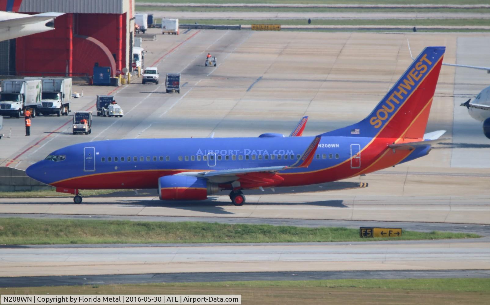 N208WN, 2005 Boeing 737-7H4 C/N 29856, Southwest
