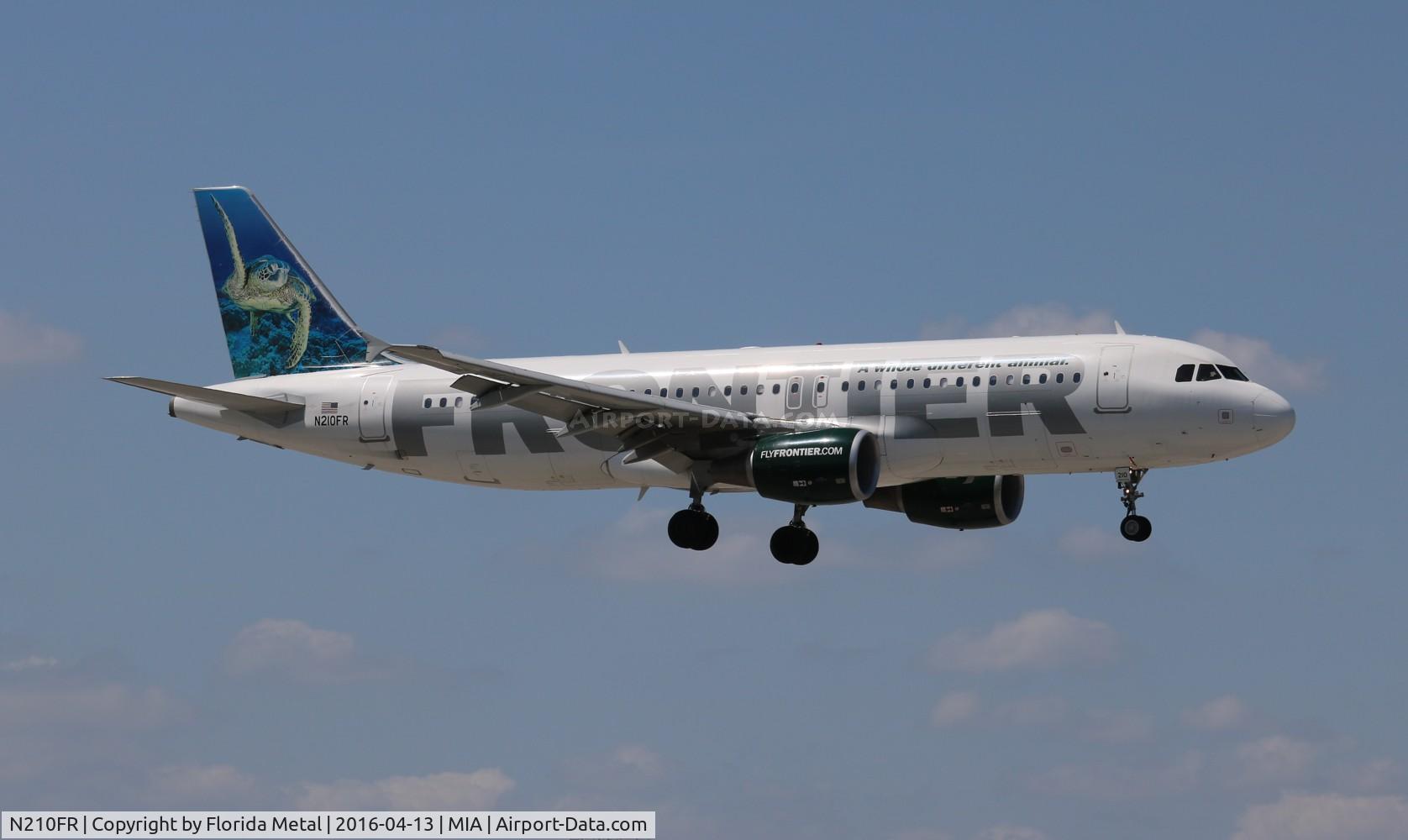 N210FR, 2011 Airbus A320-214 C/N 4668, Frontier