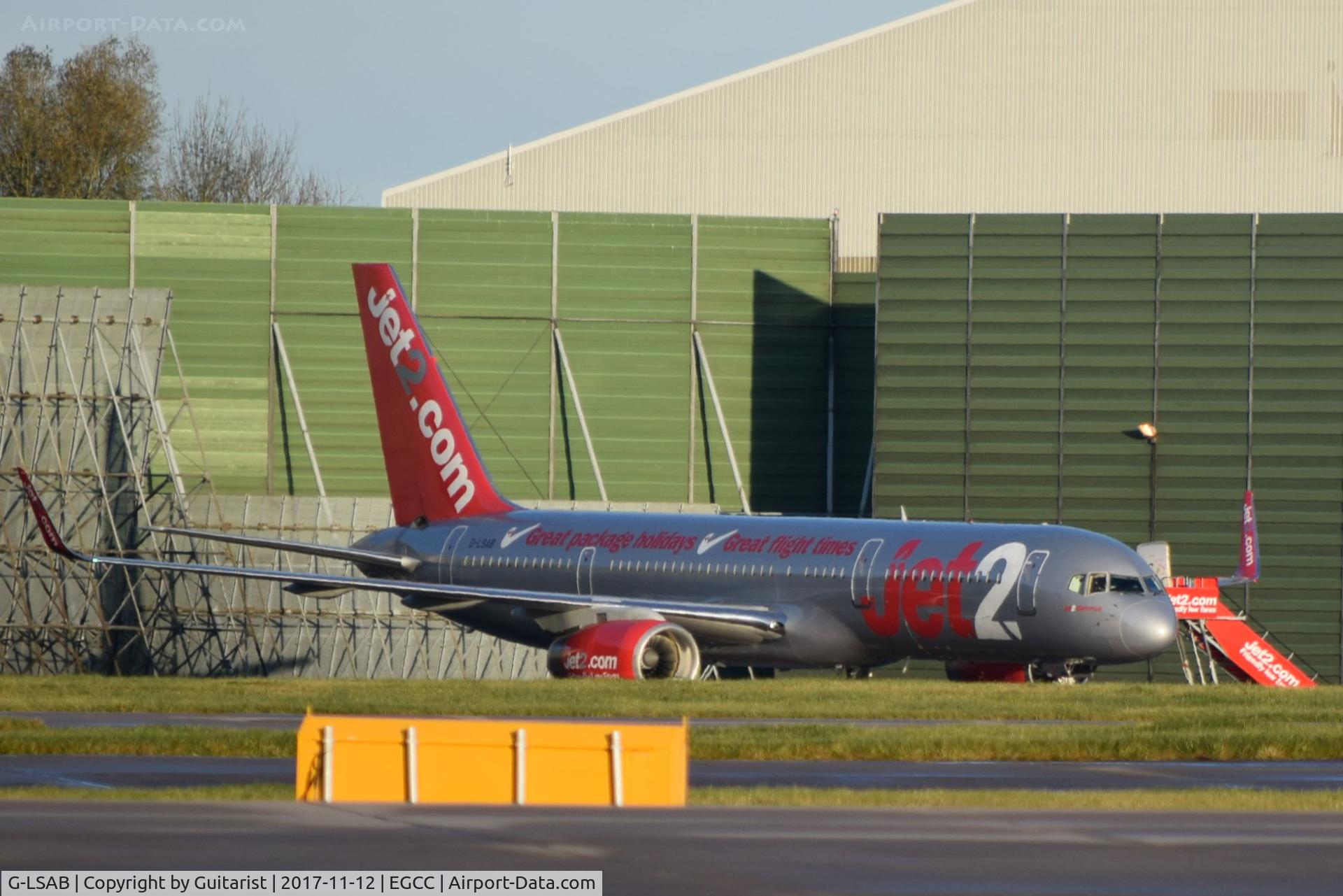 G-LSAB, 1988 Boeing 757-27B C/N 24136, At Manchester