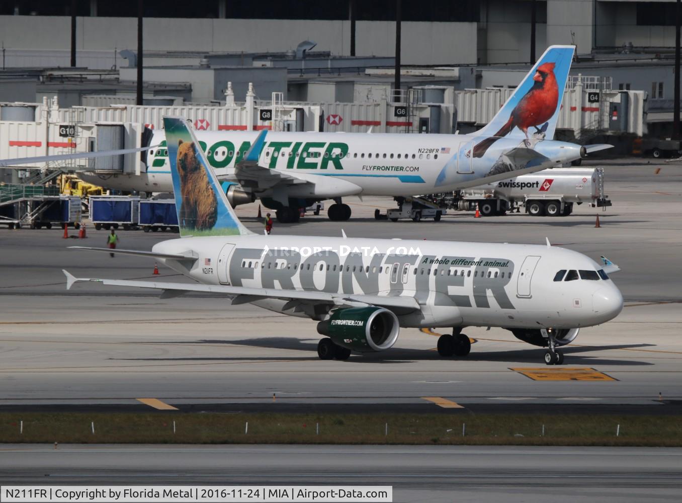 N211FR, 2011 Airbus A320-214 C/N 4688, Frontier