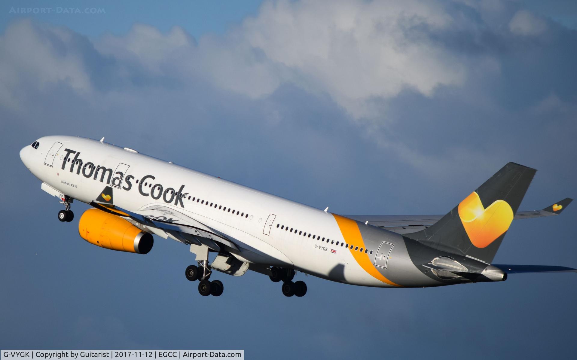 G-VYGK, 2014 Airbus A330-243 C/N 1498, At Manchester