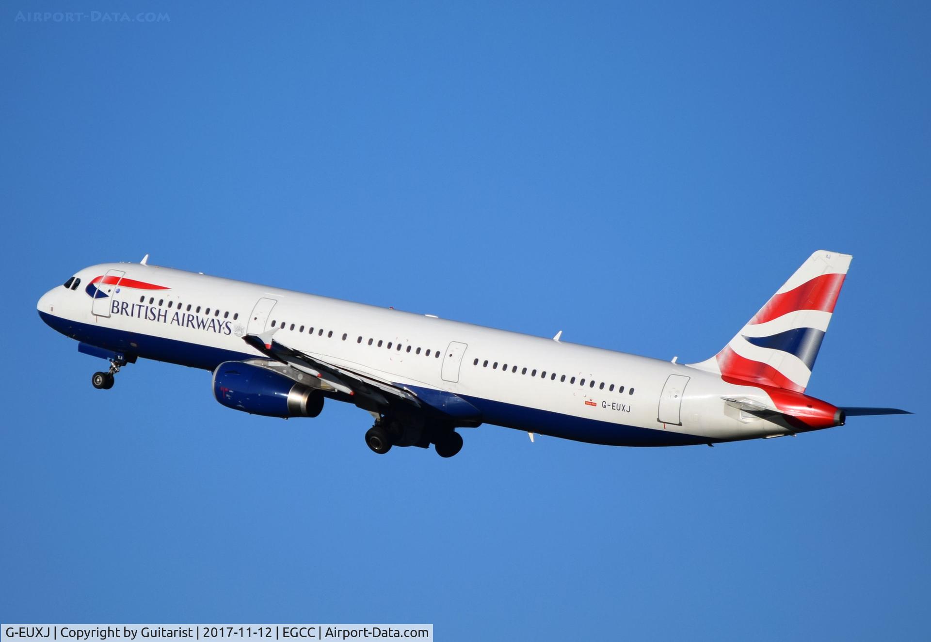 G-EUXJ, 2007 Airbus A321-231 C/N 3081, At Manchester