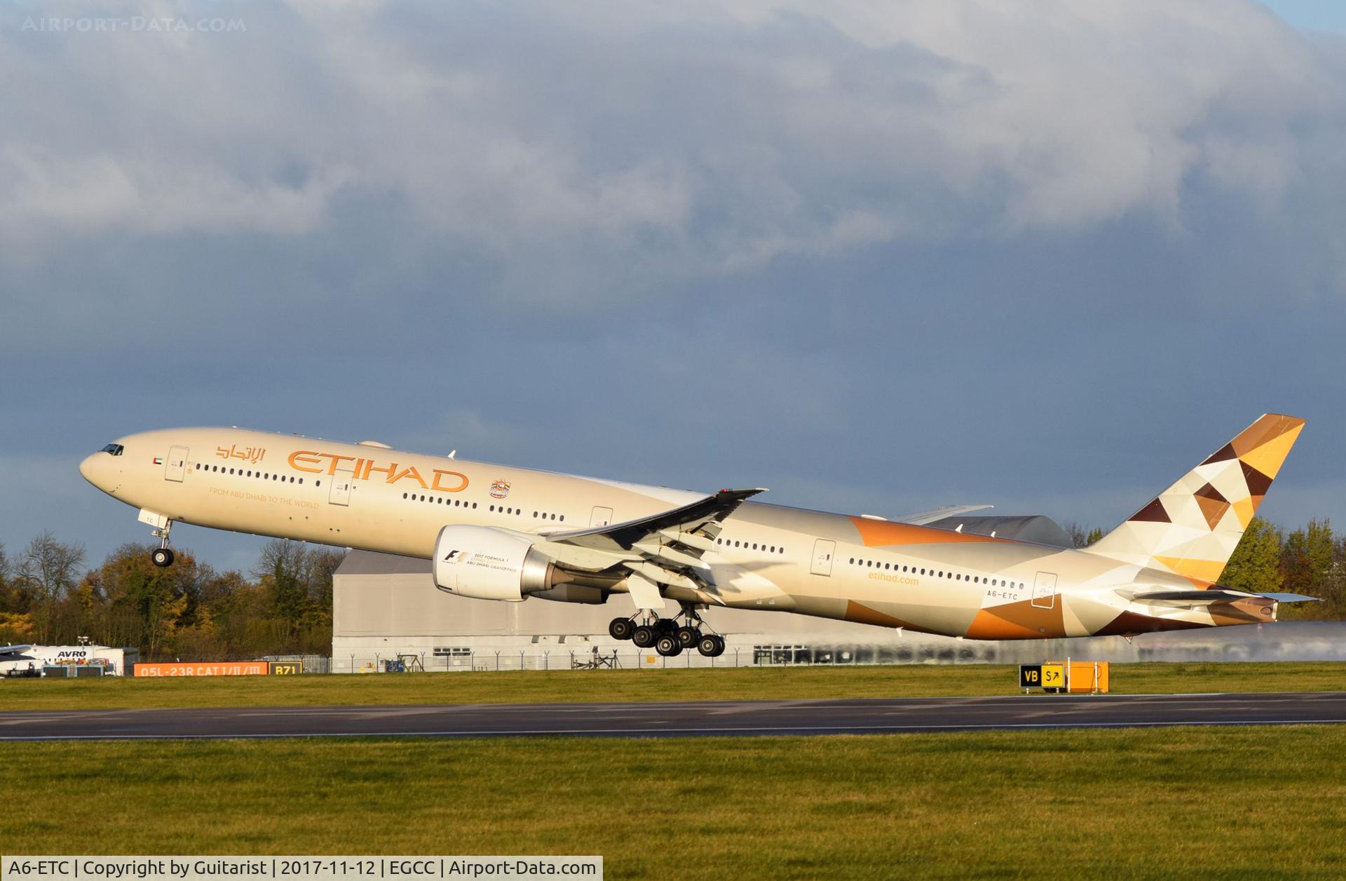 A6-ETC, 2005 Boeing 777-3FX/ER C/N 34599, At Manchester