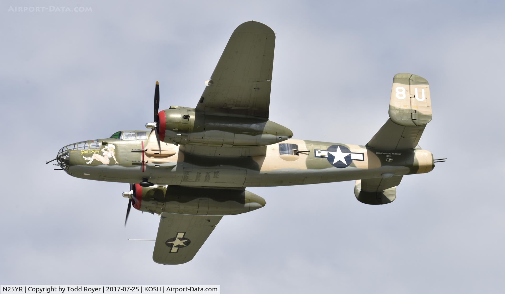 N25YR, 1943 North American TB-25N Mitchell C/N 108-34881, Airventure 2017
