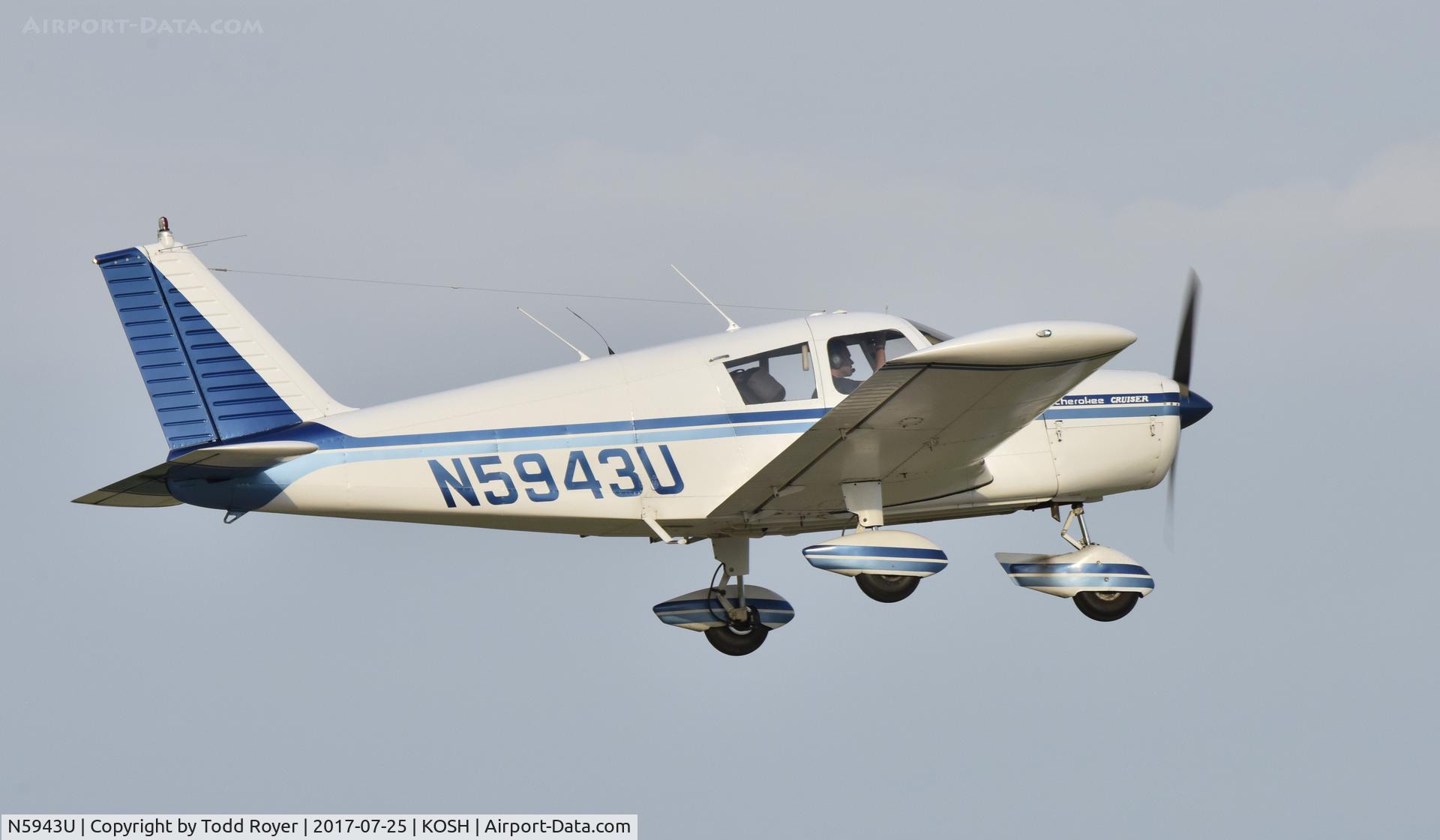 N5943U, 1970 Piper PA-28-140 Cherokee Cruiser C/N 28-26849, Airventure 2017