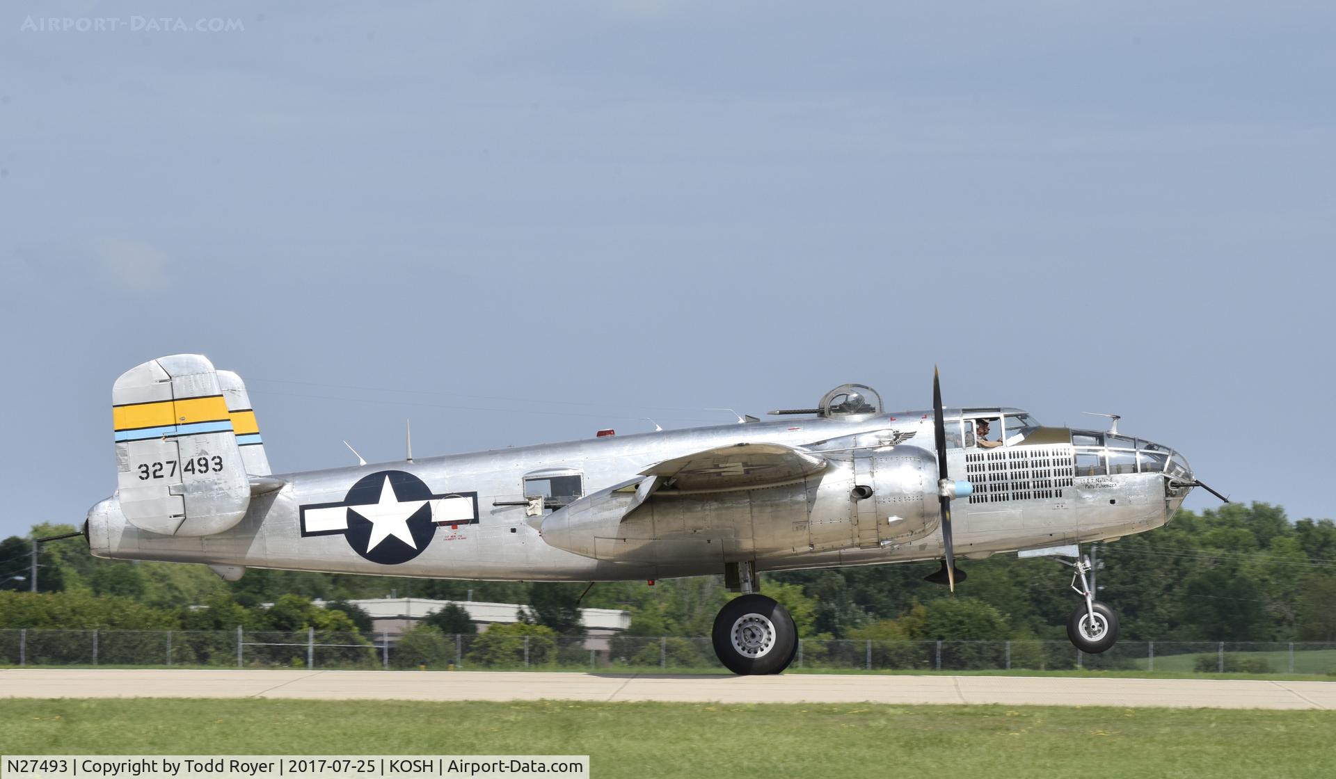 N27493, 1944 North American TB-25K Mitchell C/N 44-29869/108-33144, Airventure 2017