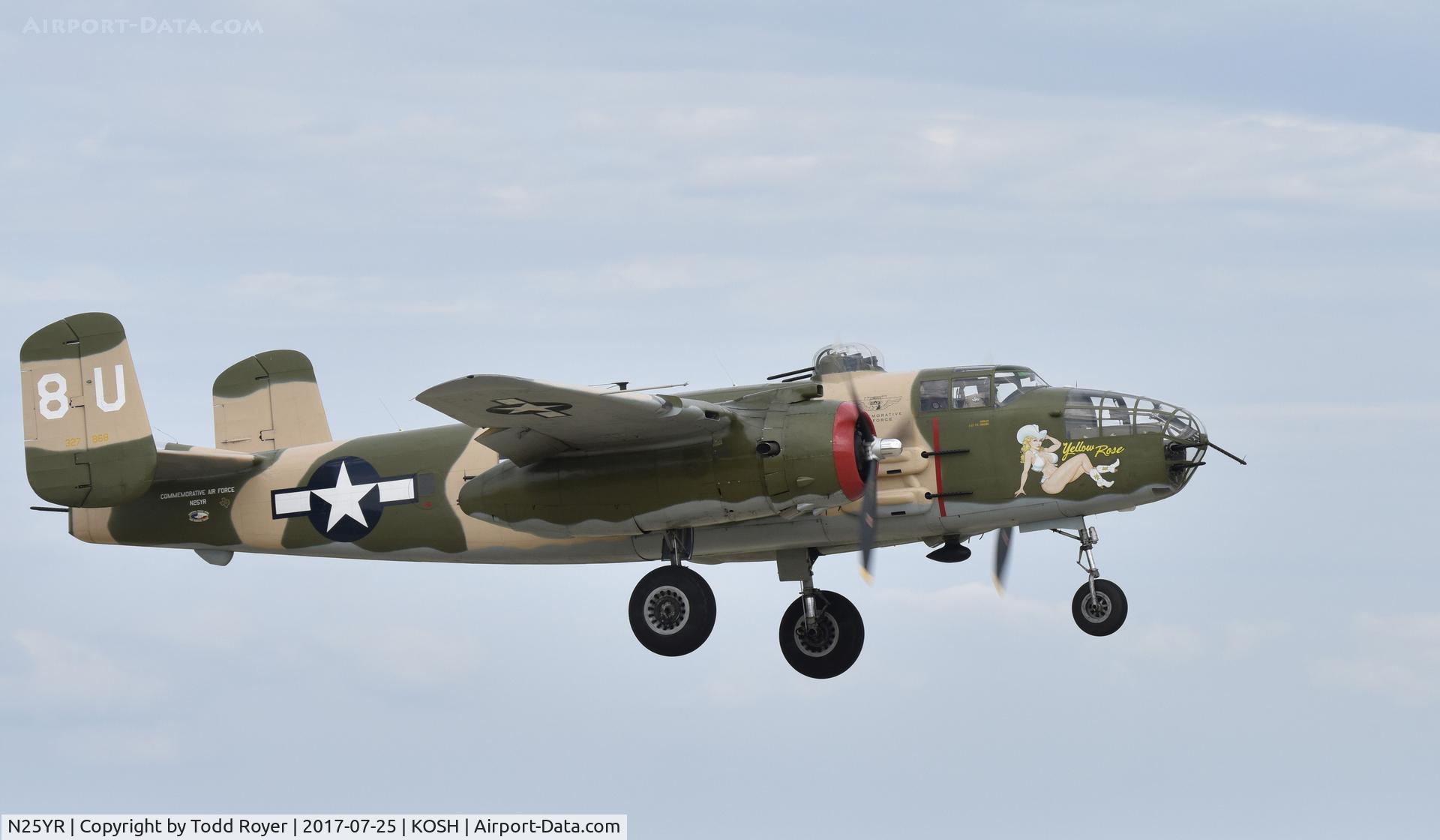 N25YR, 1943 North American TB-25N Mitchell C/N 108-34881, Airventure 2017
