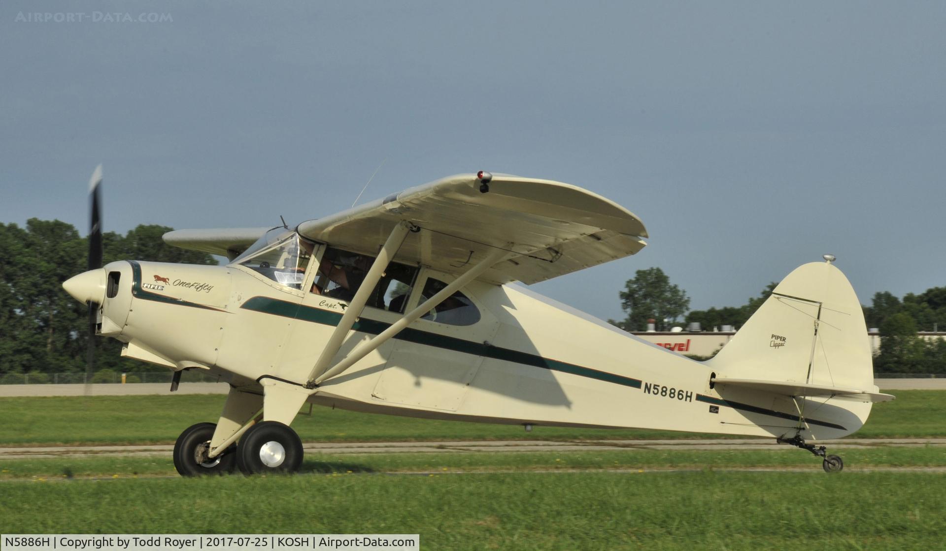 N5886H, 1949 Piper PA-16 Clipper C/N 16-503, Airventure 2017