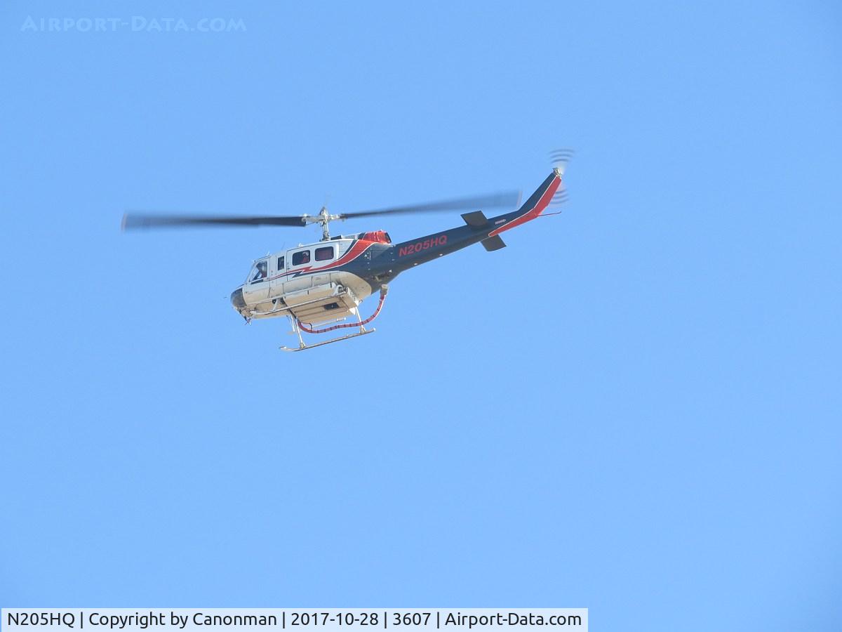 N205HQ, 1970 Bell 205A-1 C/N 30100, Headed north
