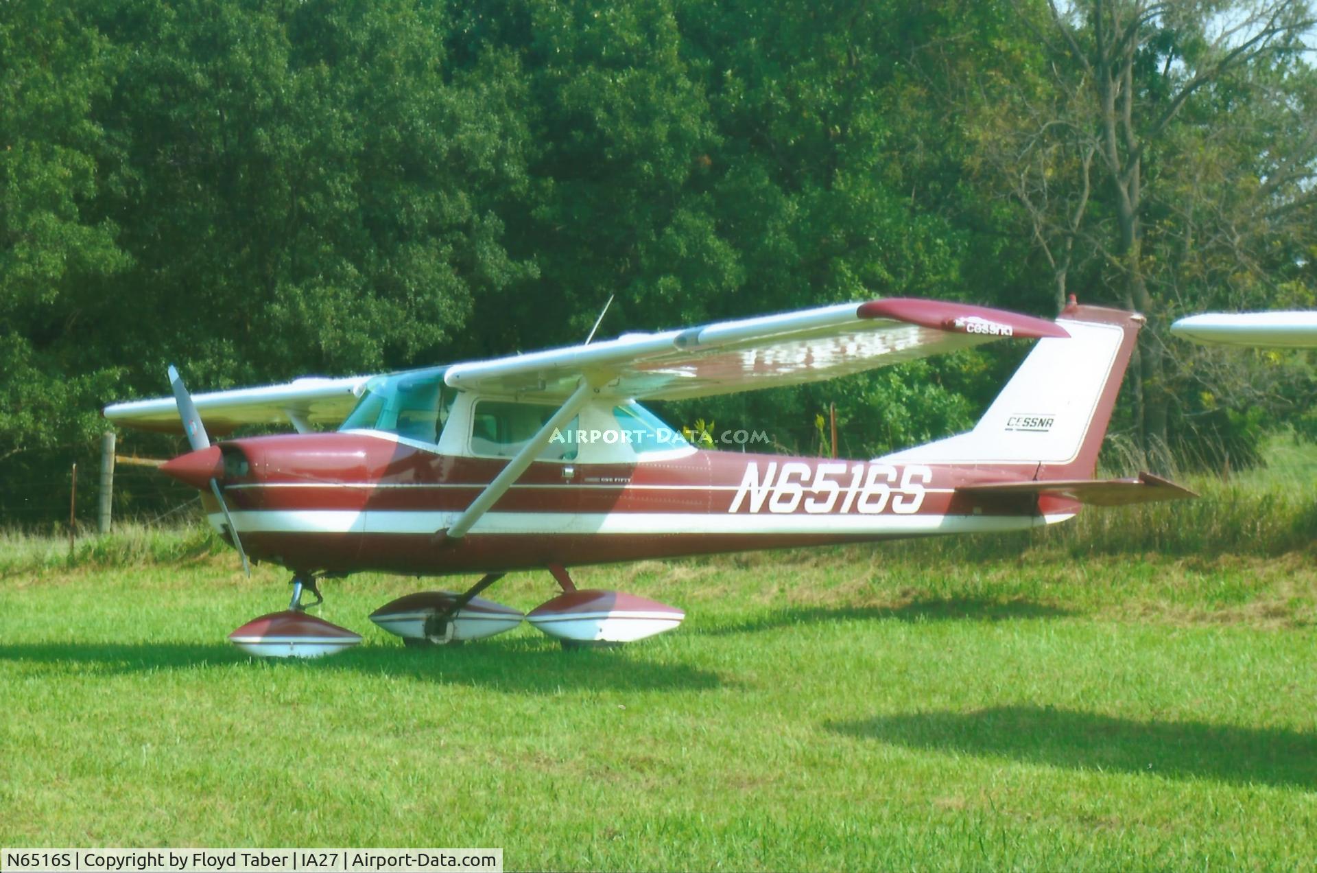 N6516S, 1967 Cessna 150H C/N 15067316, Parked in the spam can area