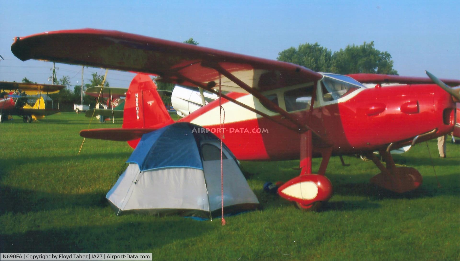 N690FA, 1946 Fairchild 24R-46 C/N R46-104, Sitting around at Blakesbyrg