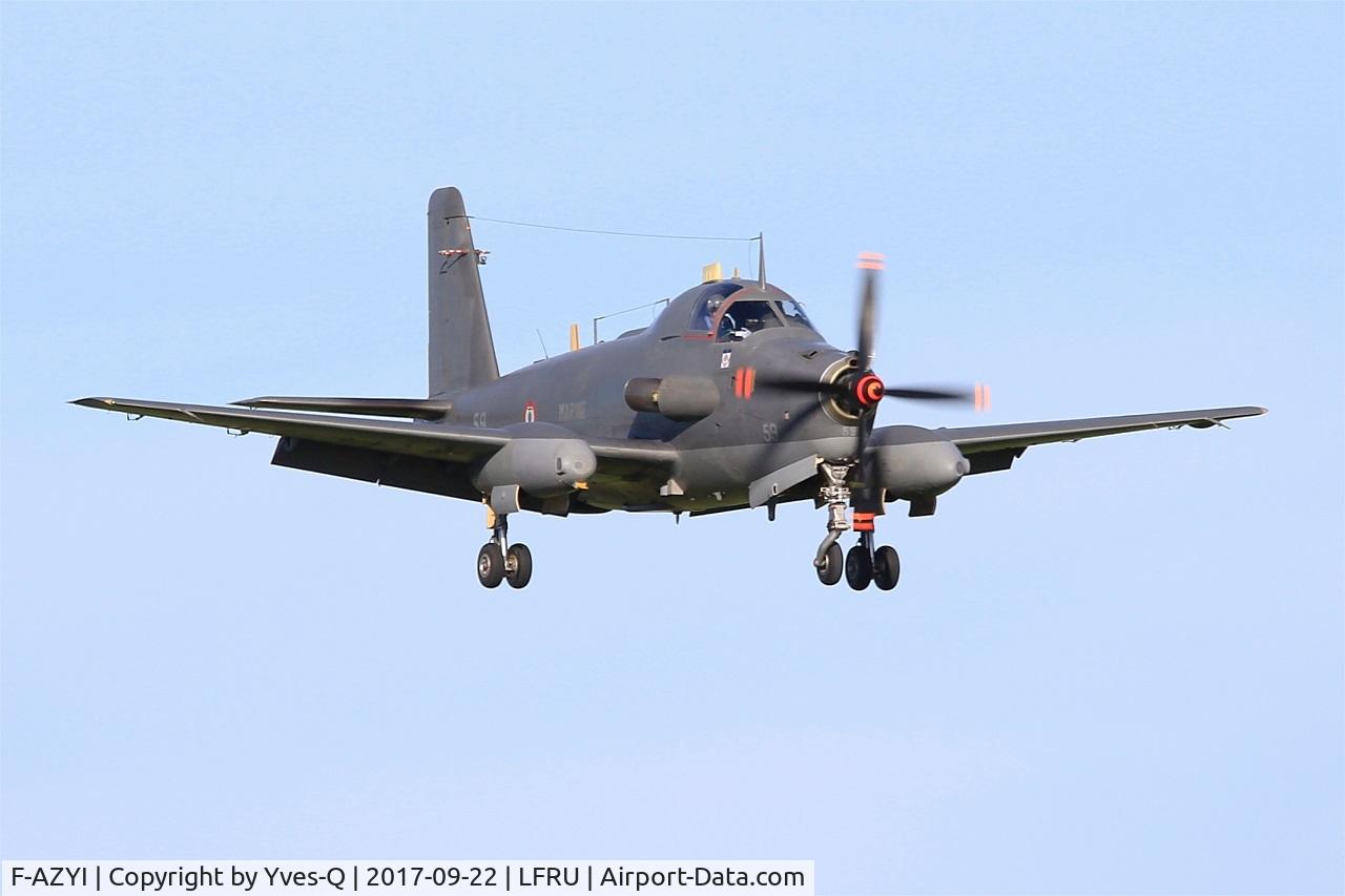 F-AZYI, 1959 Breguet Br.1050 Alize C/N 59, Breguet Br.1050 Alizé, On final rwy 23, Morlaix-Ploujean airport (LFRU-MXN) Air show 2017