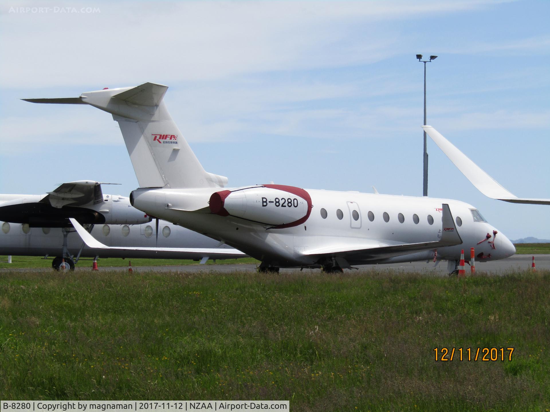 B-8280, 2013 Israel Aircraft Industries Gulfstream G280 C/N 2030, Back at AKL for another visit