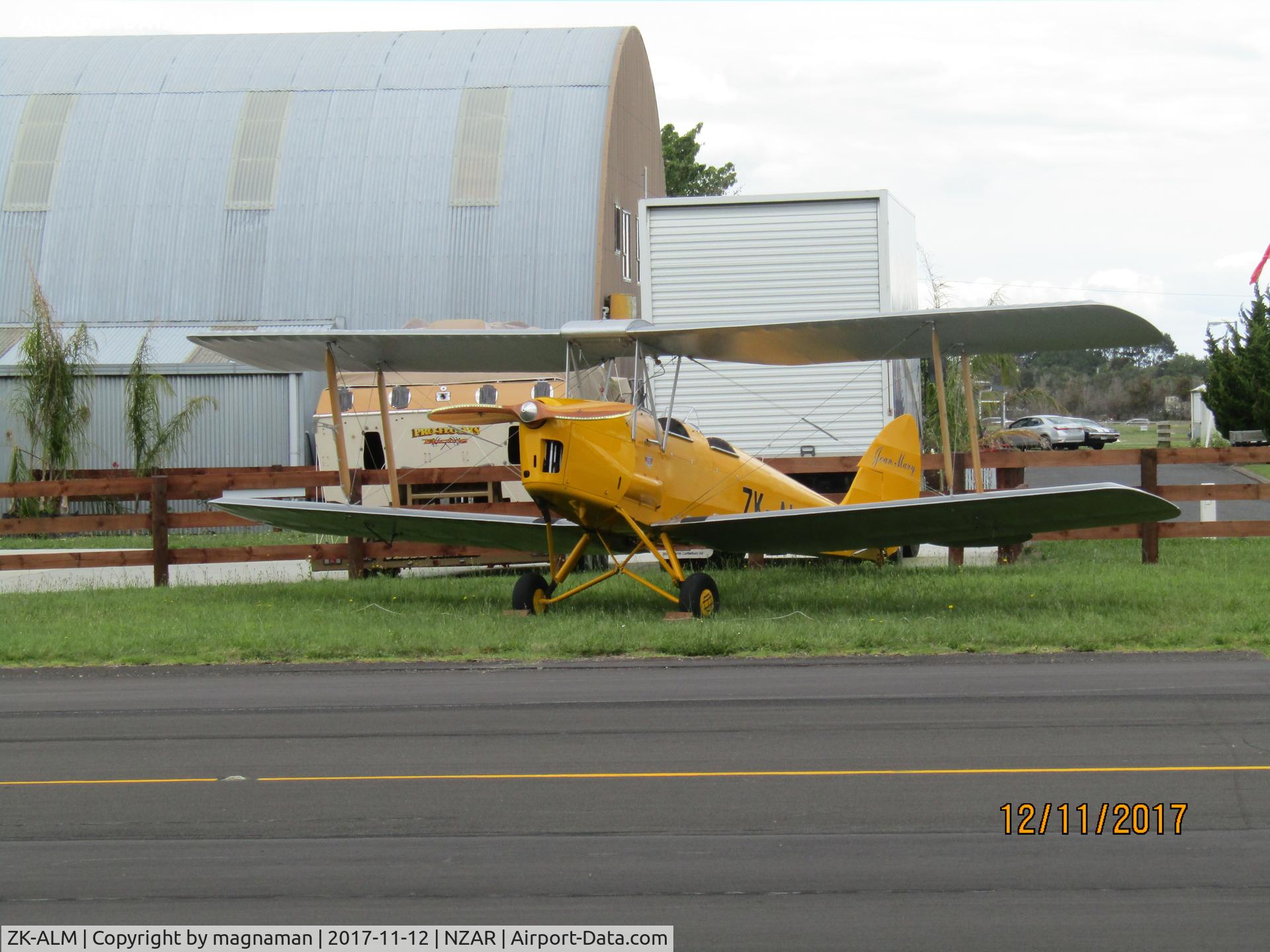 ZK-ALM, 1941 De Havilland New Zealand DH-82A Tiger Moth C/N DHNZ91, ready for display