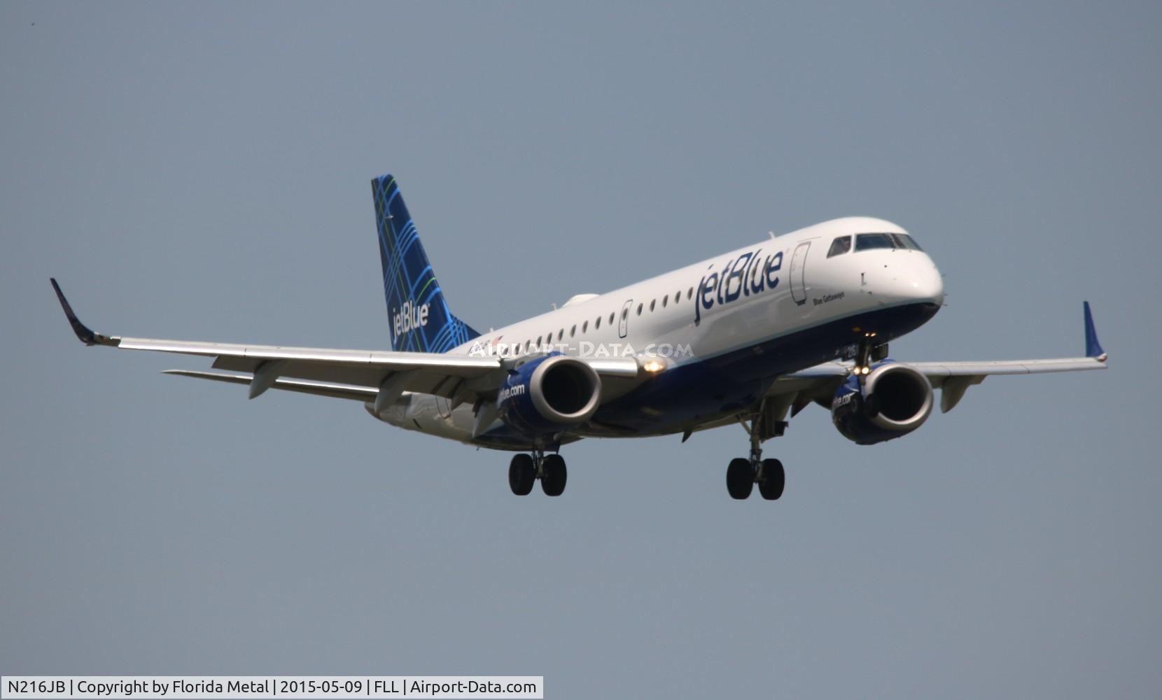 N216JB, 2006 Embraer 190AR (ERJ-190-100IGW) C/N 19000026, Jet Blue